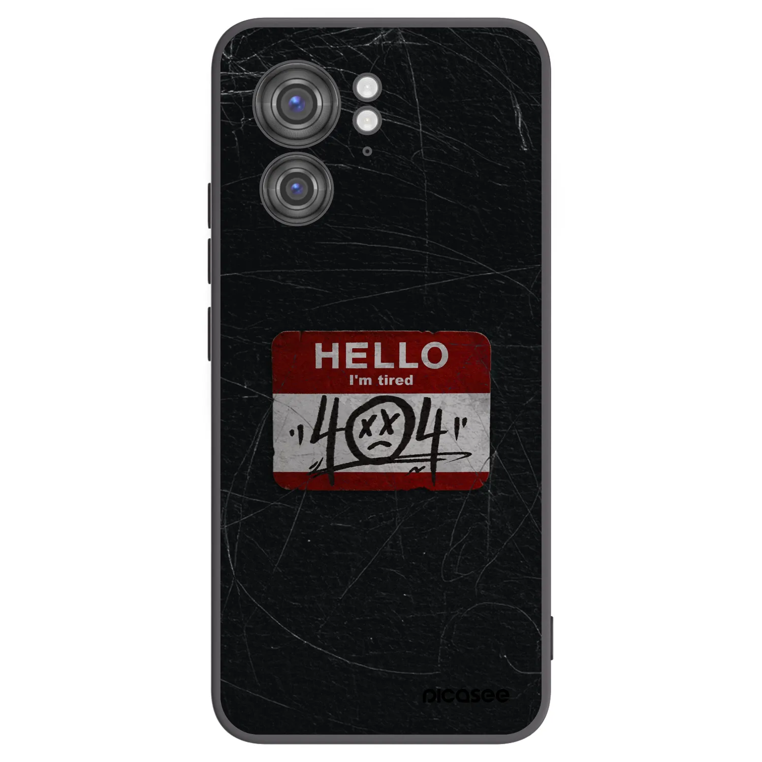 Picasee silikonowe czarne etui na Motorola Edge 40 - HELLO 404