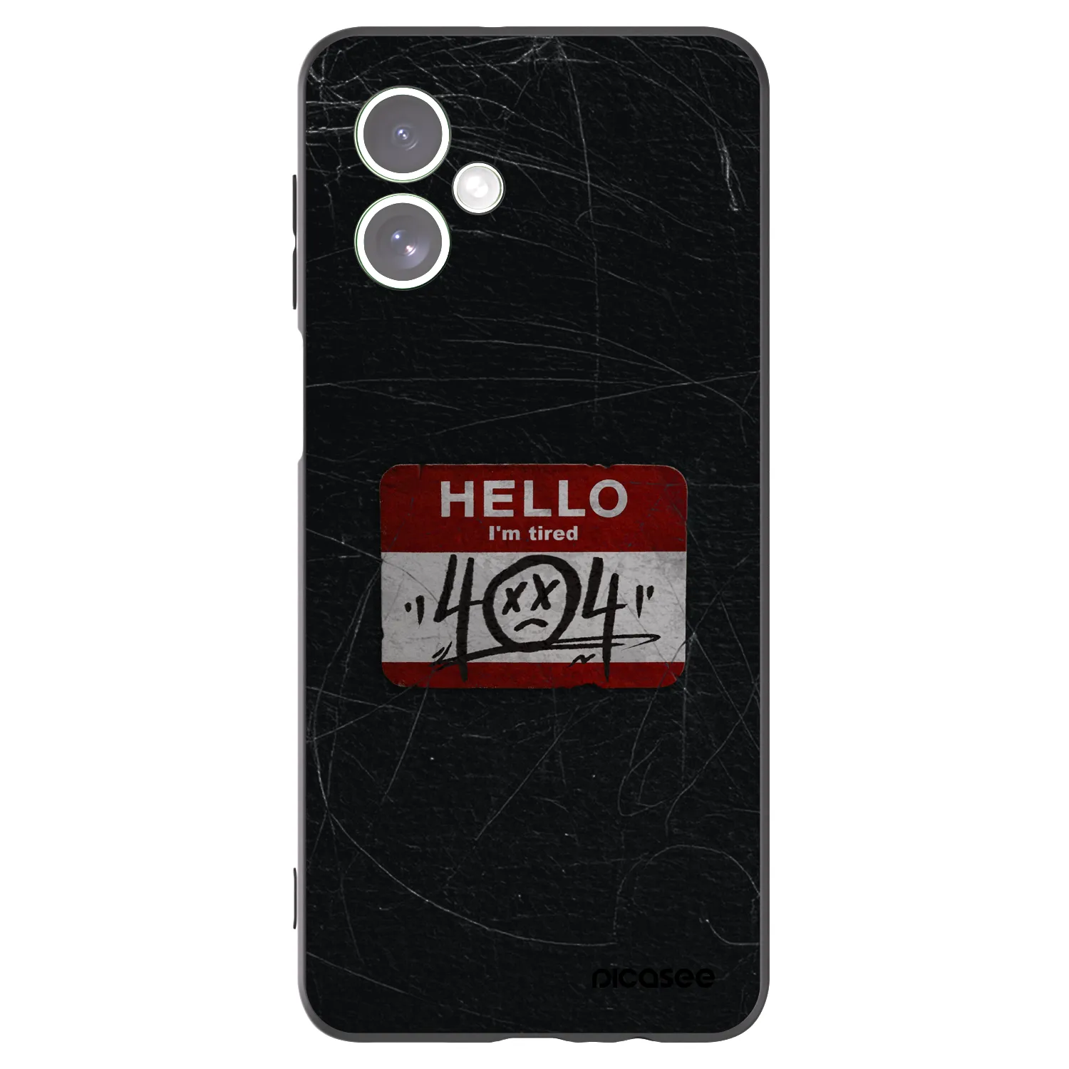 Picasee silikonowe czarne etui na Motorola Moto G54 5G - HELLO 404