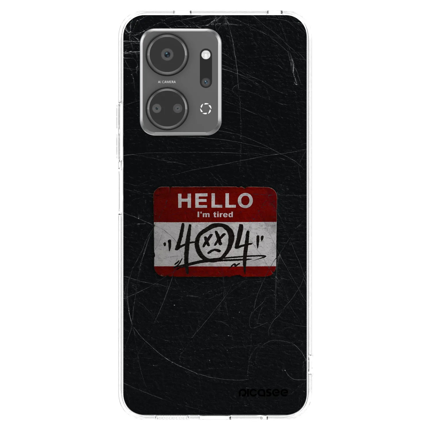 Picasee silikonowe przeźroczyste etui na Honor X7a - HELLO 404