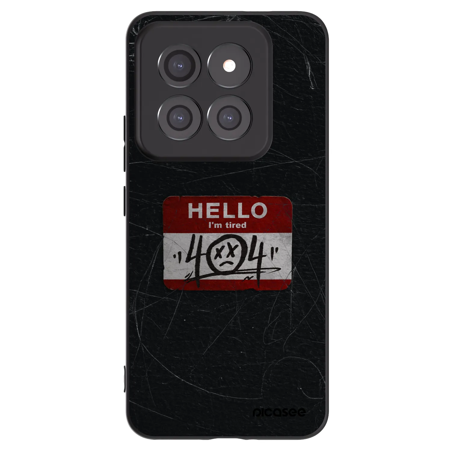 Picasee silikonowe czarne etui na Xiaomi 14 Pro - HELLO 404