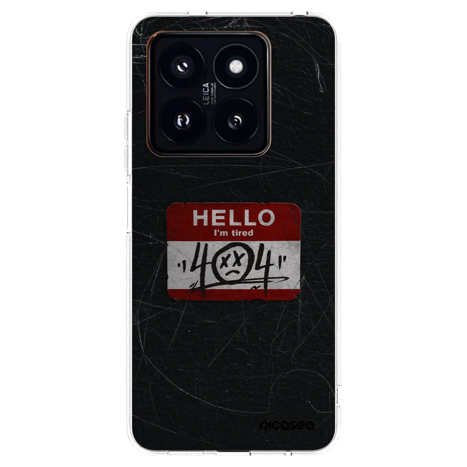 Picasee silikonowe przeźroczyste etui na Xiaomi 14 Pro - HELLO 404