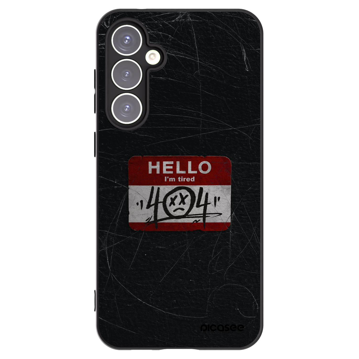 Picasee silikonowe czarne etui na Samsung Galaxy S23 FE S711B - HELLO 404