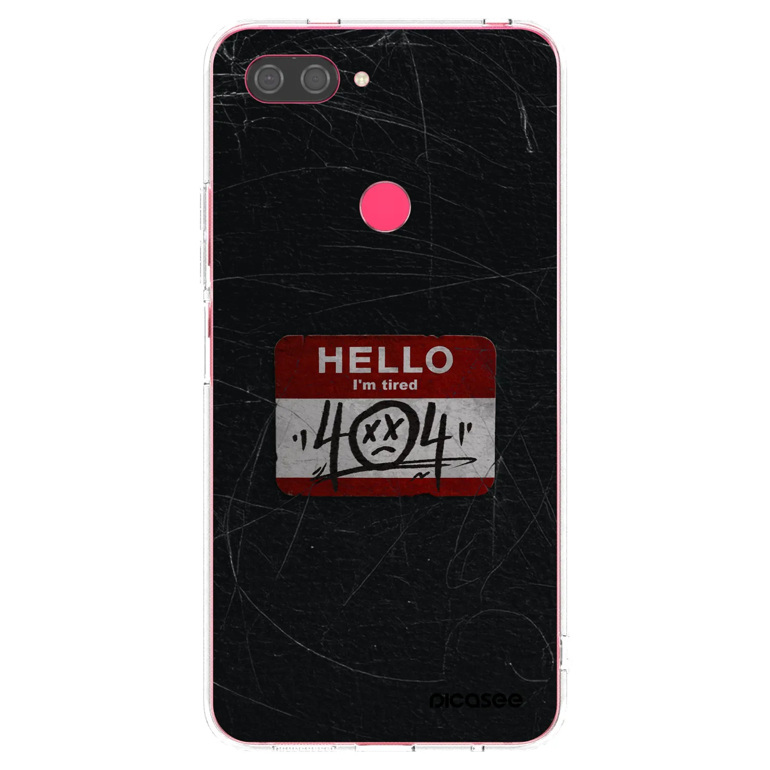 Picasee silikonowe przeźroczyste etui na Xiaomi Mi 8 Lite - HELLO 404