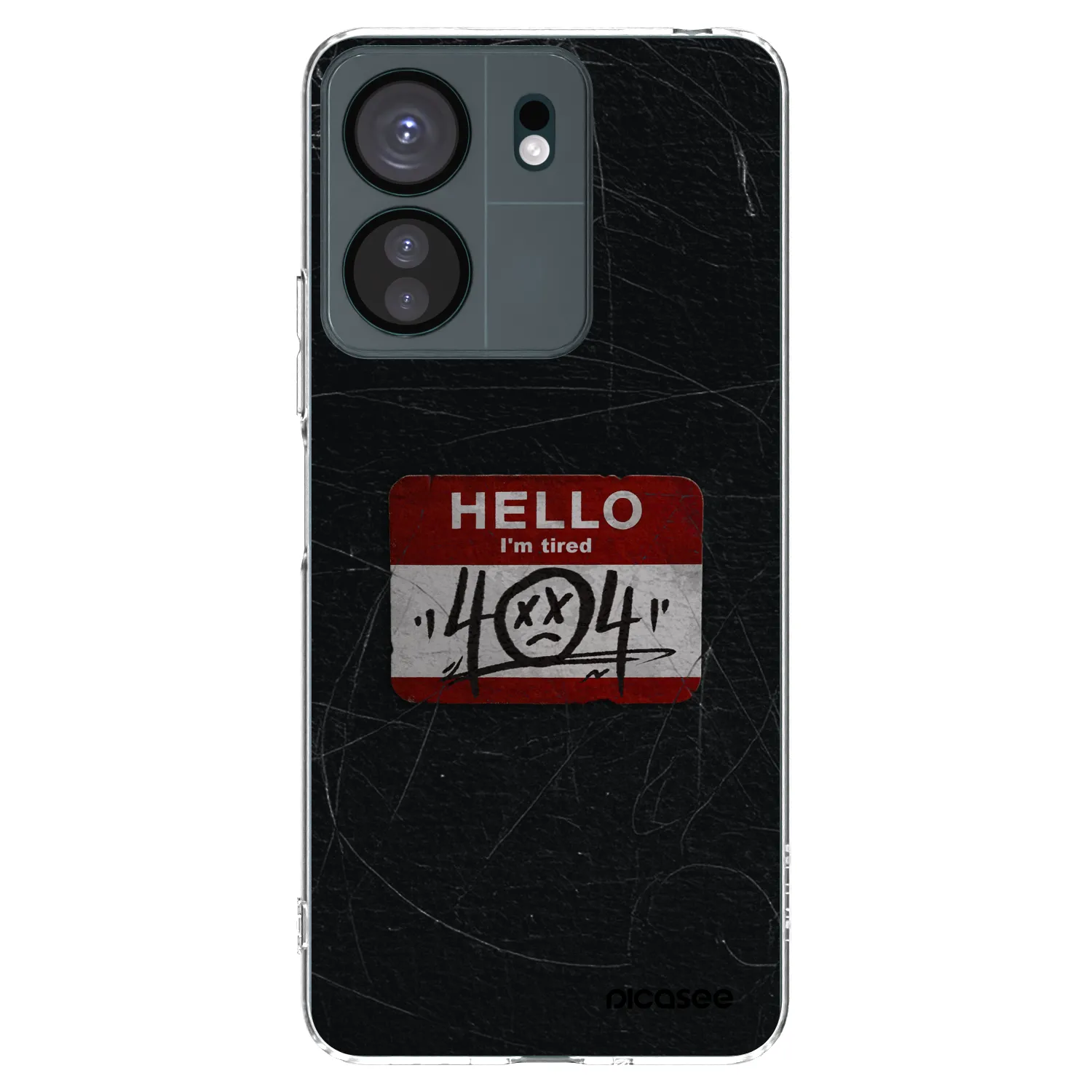 Picasee silikonowe przeźroczyste etui na Xiaomi Redmi 13C 4G - HELLO 404