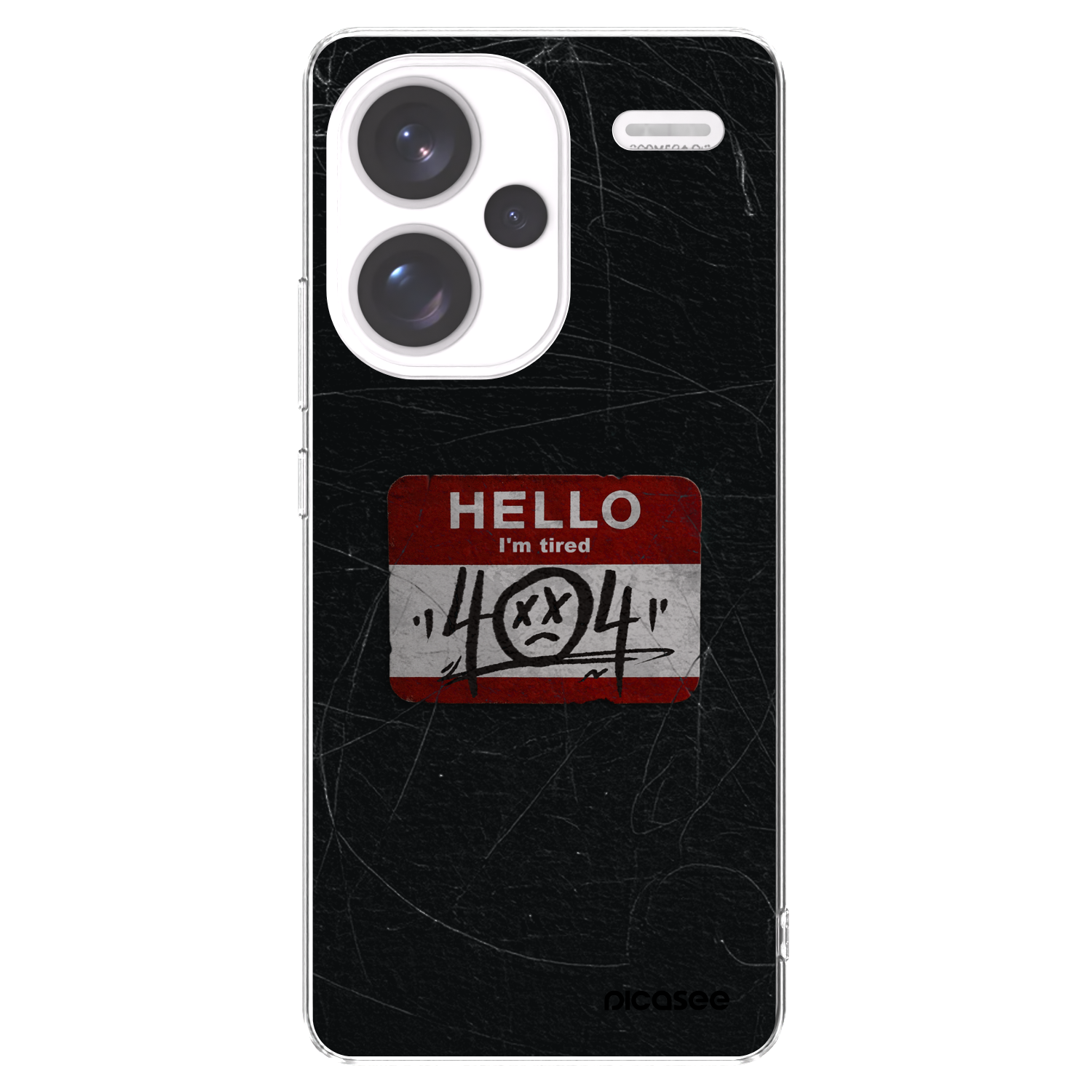 Picasee silikonowe przeźroczyste etui na Xiaomi Redmi Note 13 Pro+ 5G - HELLO 404