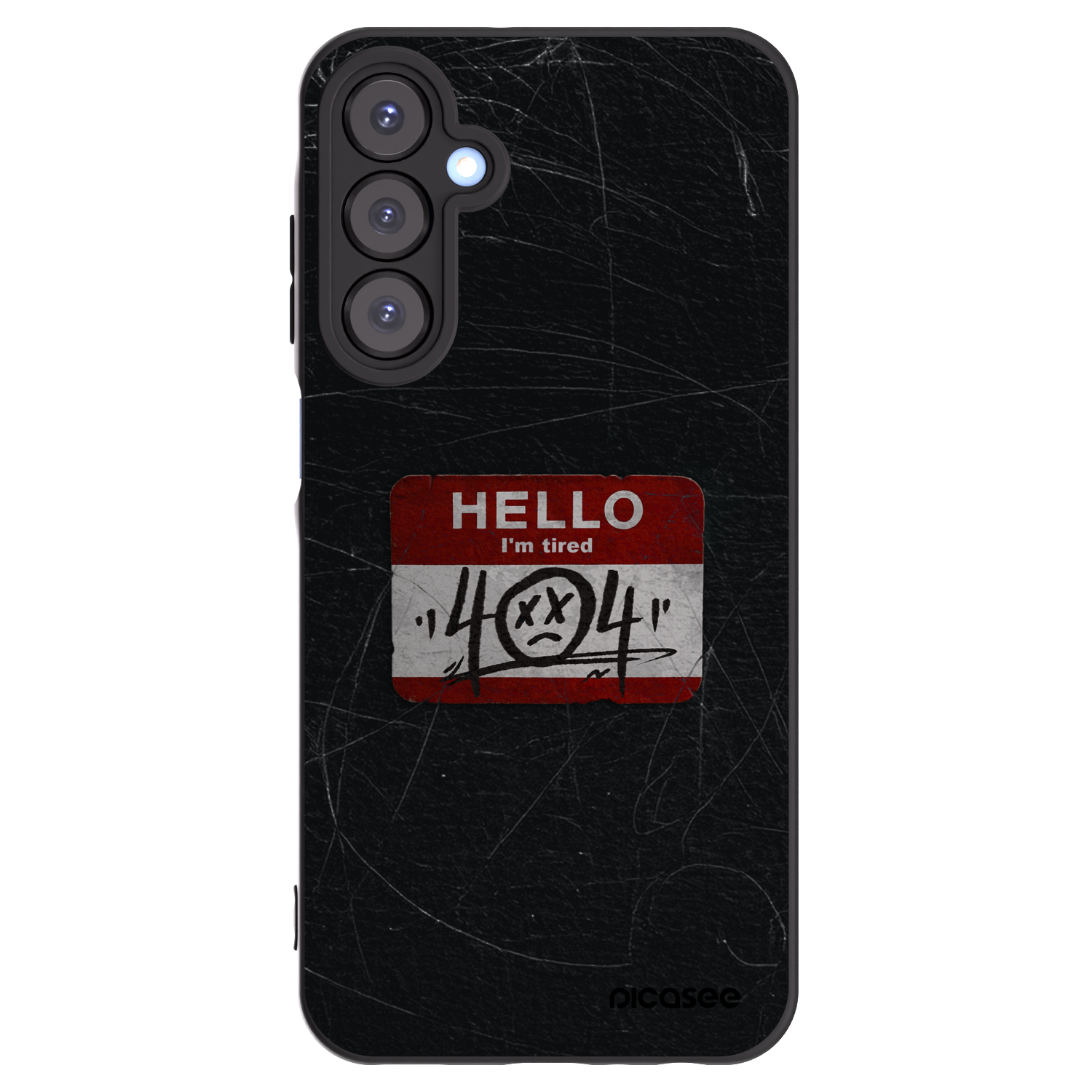 Picasee silikonowe czarne etui na Samsung Galaxy A25 A256B 5G - HELLO 404