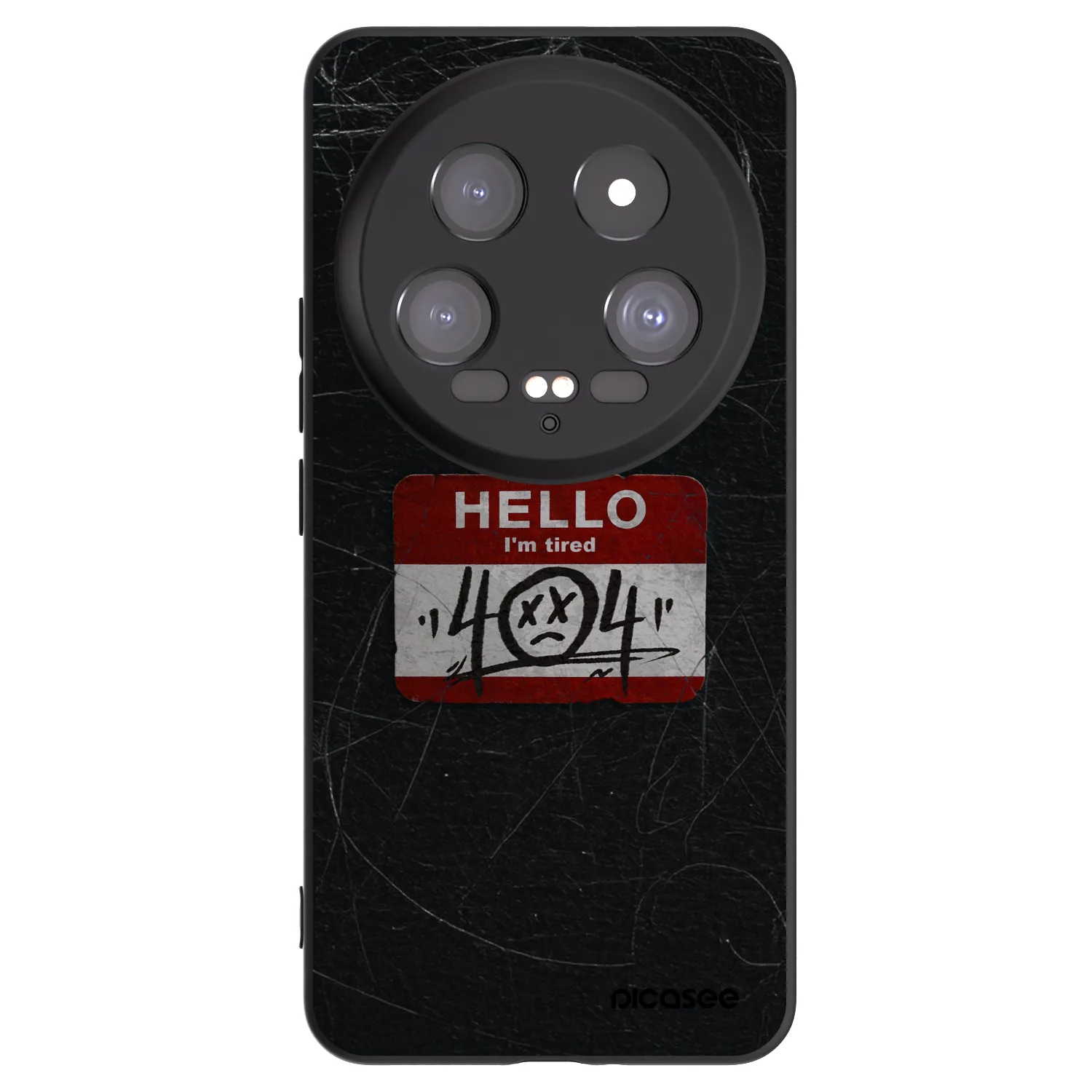 Picasee silikonowe czarne etui na Xiaomi 14 Ultra - HELLO 404