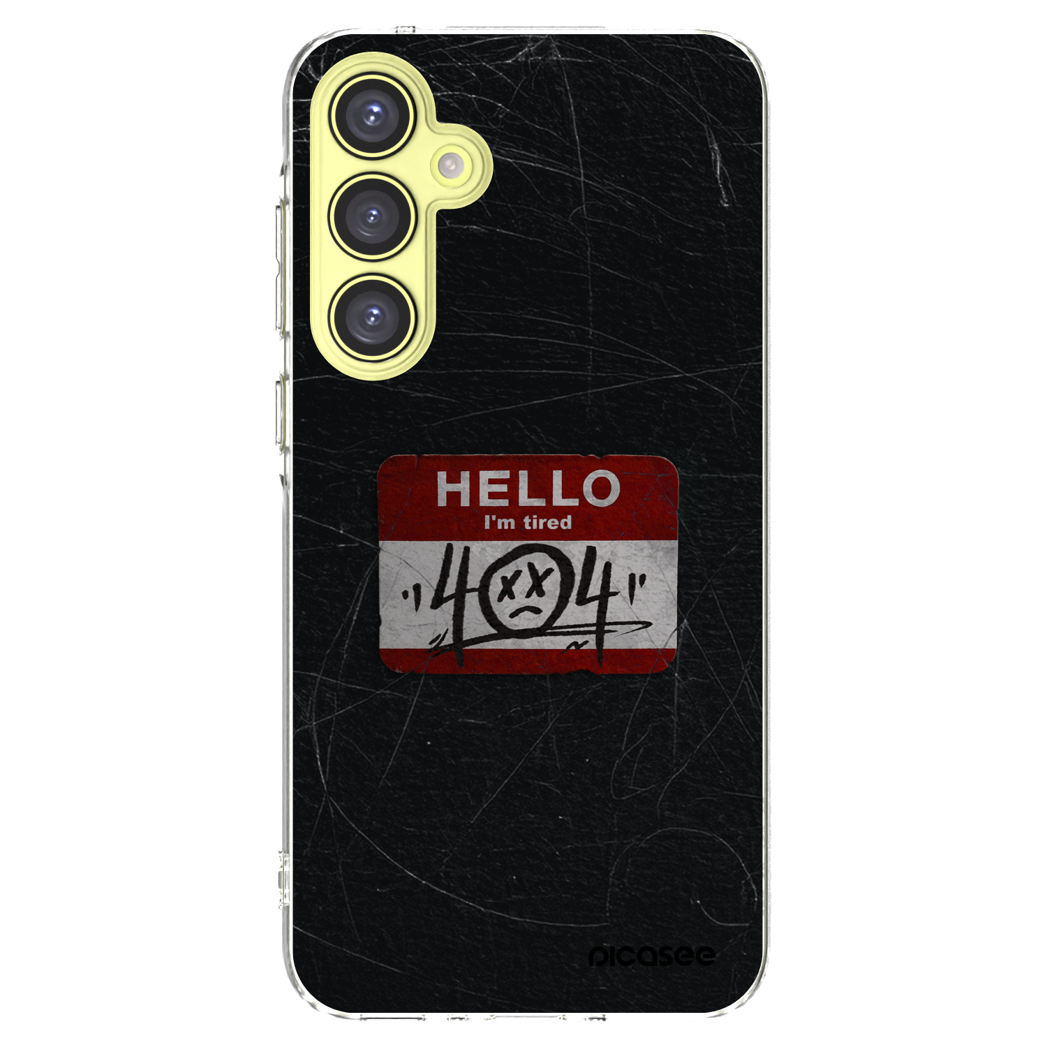 Picasee silikonowe przeźroczyste etui na Samsung Galaxy A35 5G A356B - HELLO 404