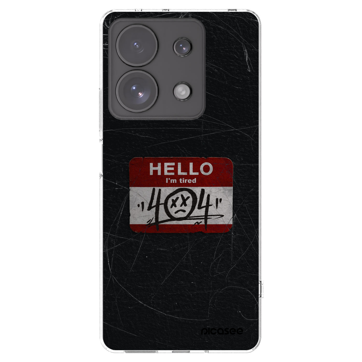 Picasee silikonowe przeźroczyste etui na Xiaomi Redmi Note 13 Pro 4G - HELLO 404