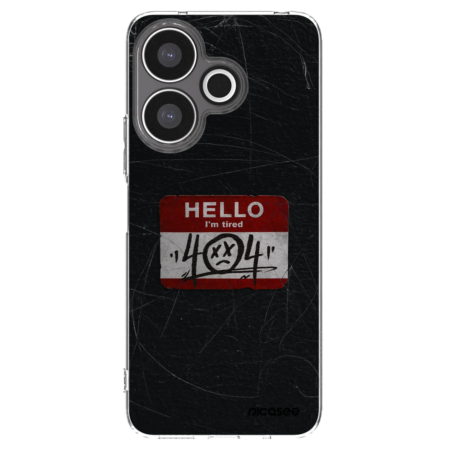 Picasee silikonowe przeźroczyste etui na Xiaomi Redmi 13 4G - HELLO 404