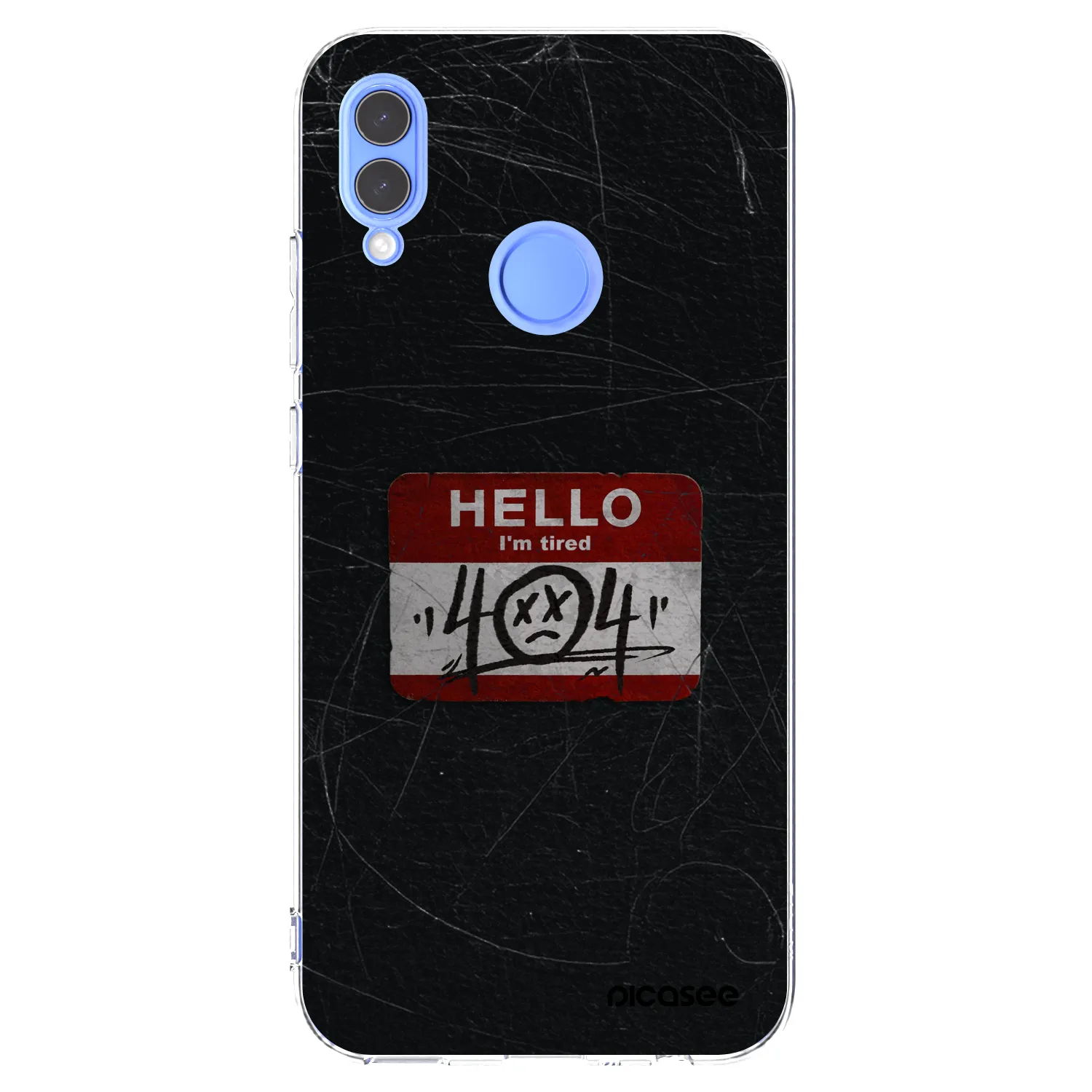 Picasee silikonowe przeźroczyste etui na Honor 10 Lite - HELLO 404