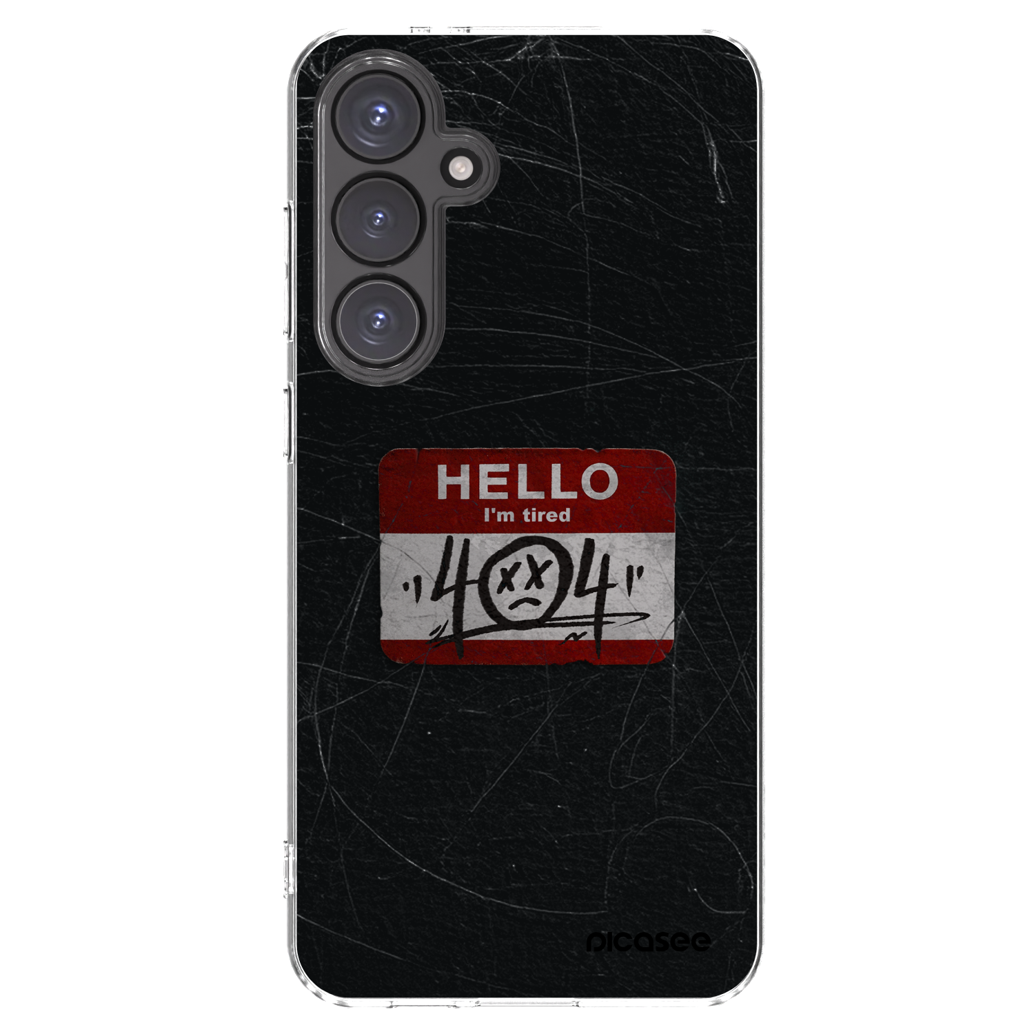 Picasee silikonowe przeźroczyste etui na Samsung Galaxy S24 FE S721B - HELLO 404