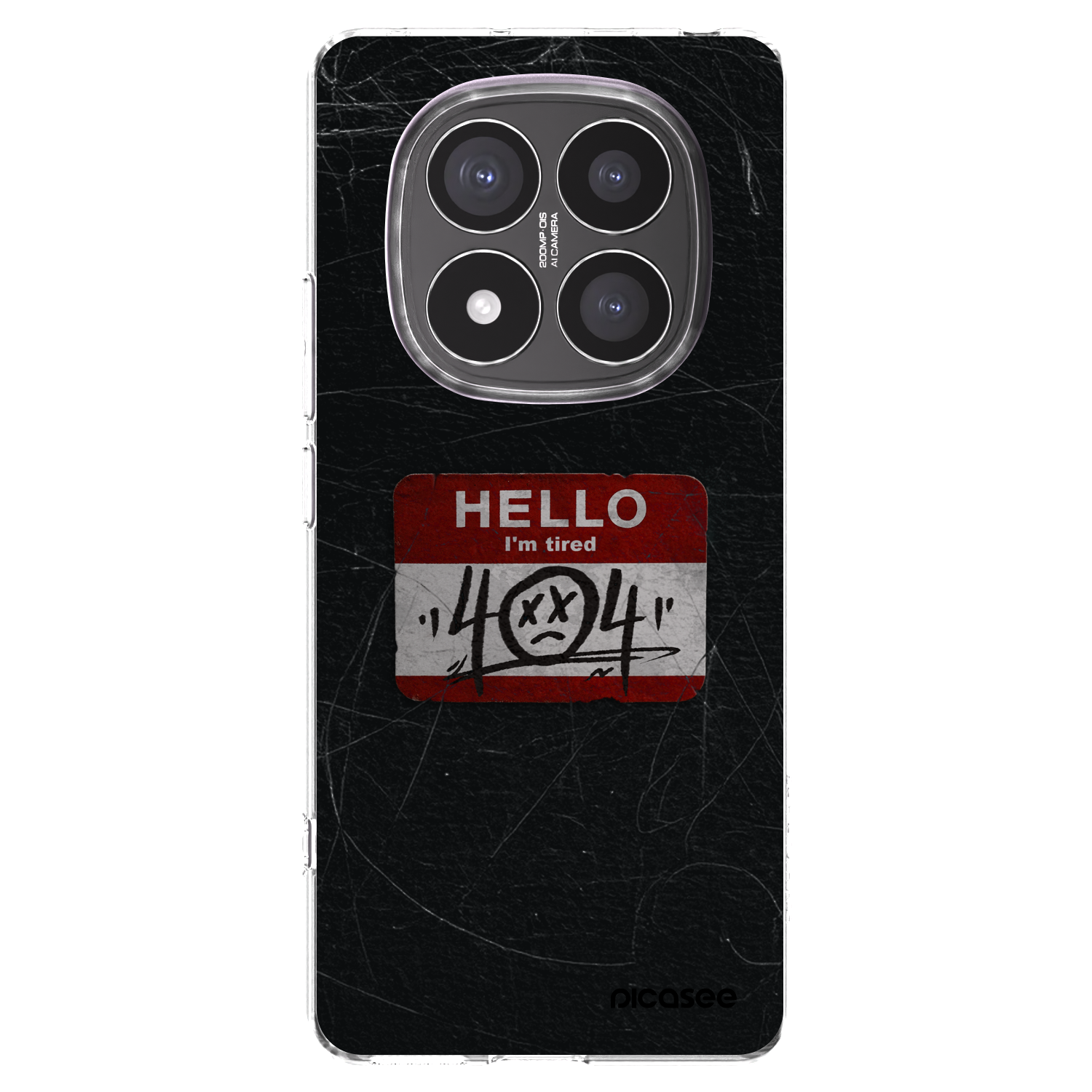 Picasee silikonowe przeźroczyste etui na Xiaomi Redmi Note 14 Pro+ 5G - HELLO 404