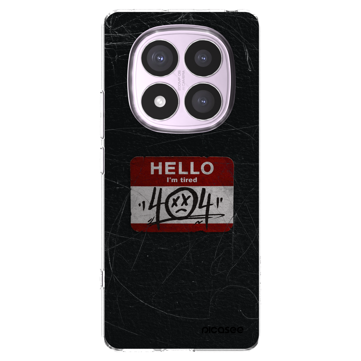 Picasee silikonowe przeźroczyste etui na Xiaomi Redmi Note 14 Pro 5G - HELLO 404