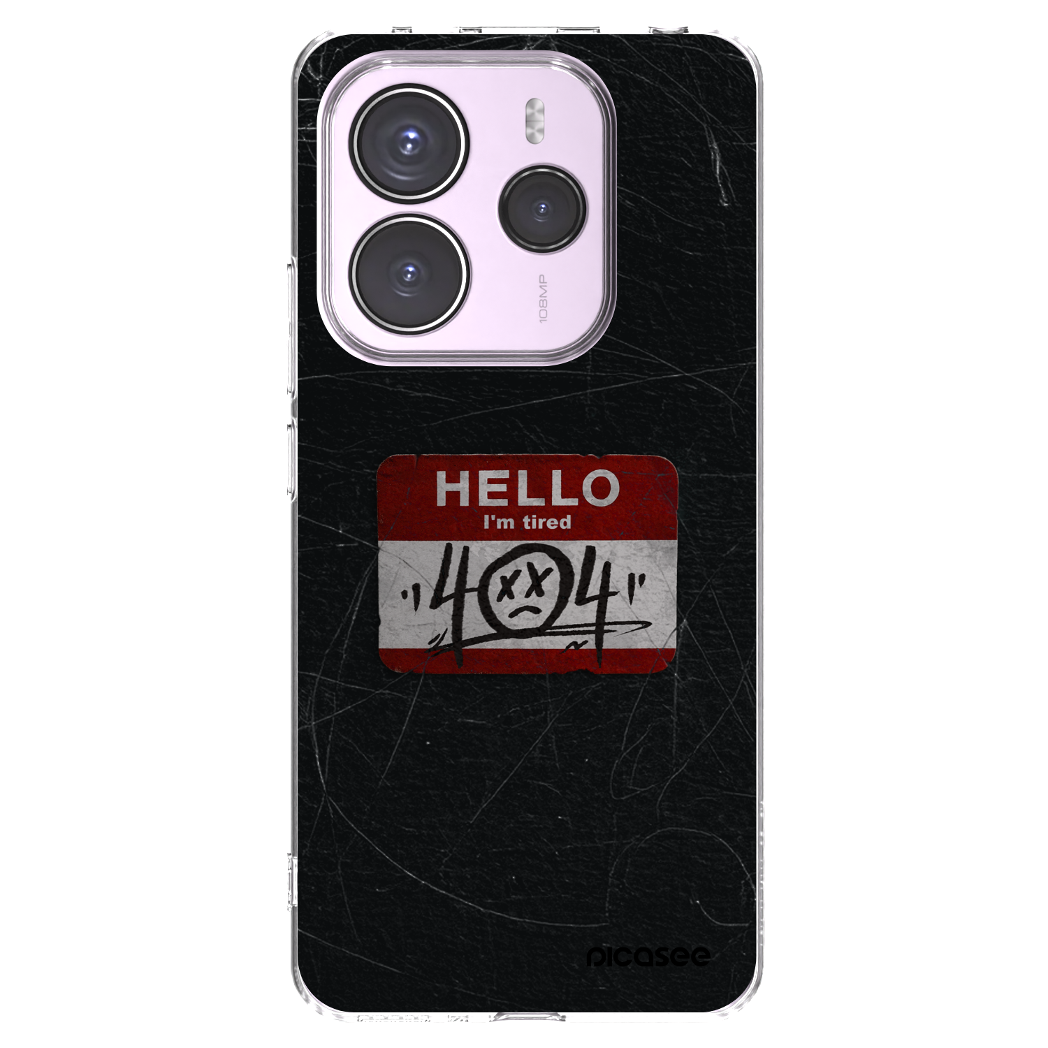 Picasee silikonowe przeźroczyste etui na Xiaomi Redmi Note 14 5G - HELLO 404