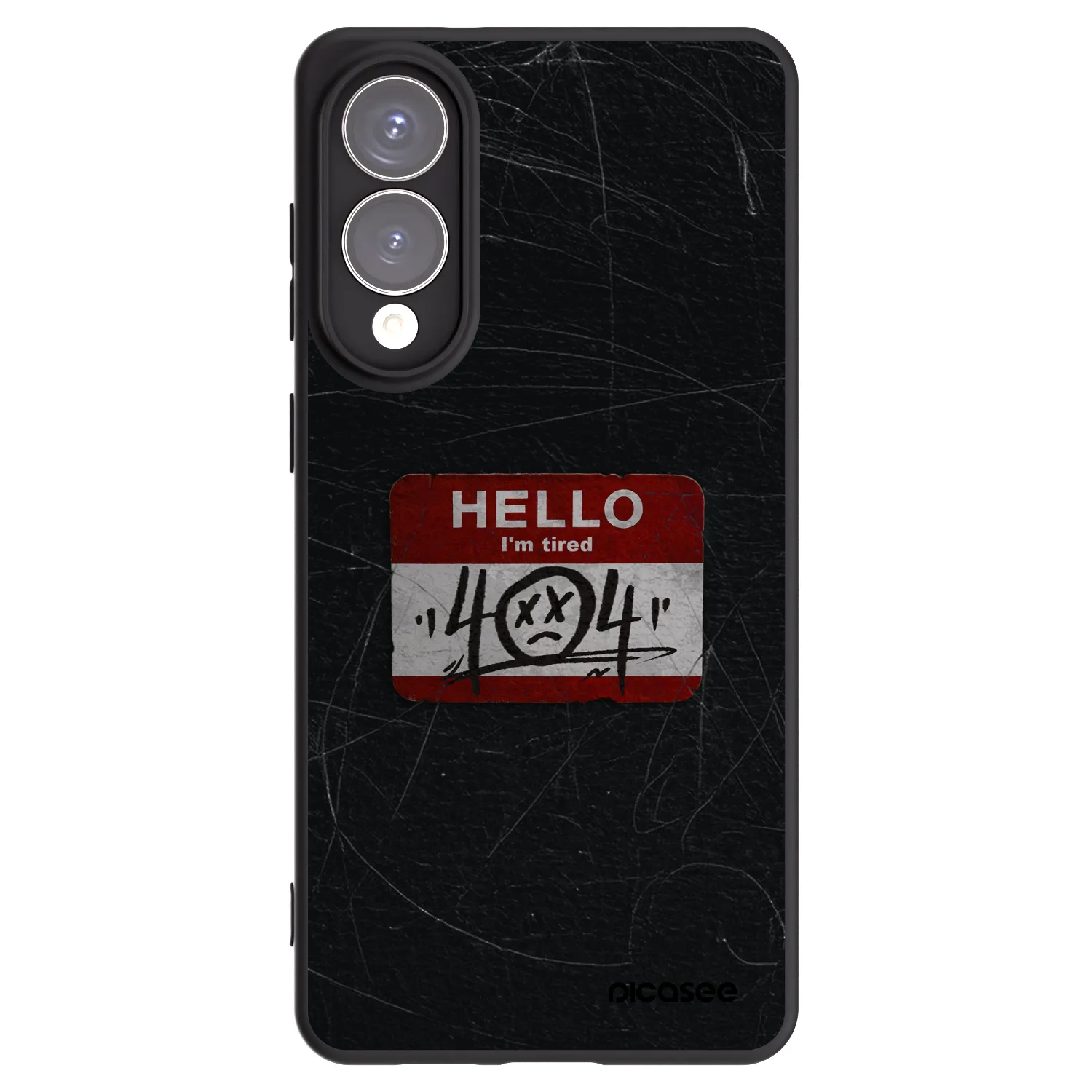 Picasee silikonowe czarne etui na Samsung Galaxy S25 Edge 5G - HELLO 404