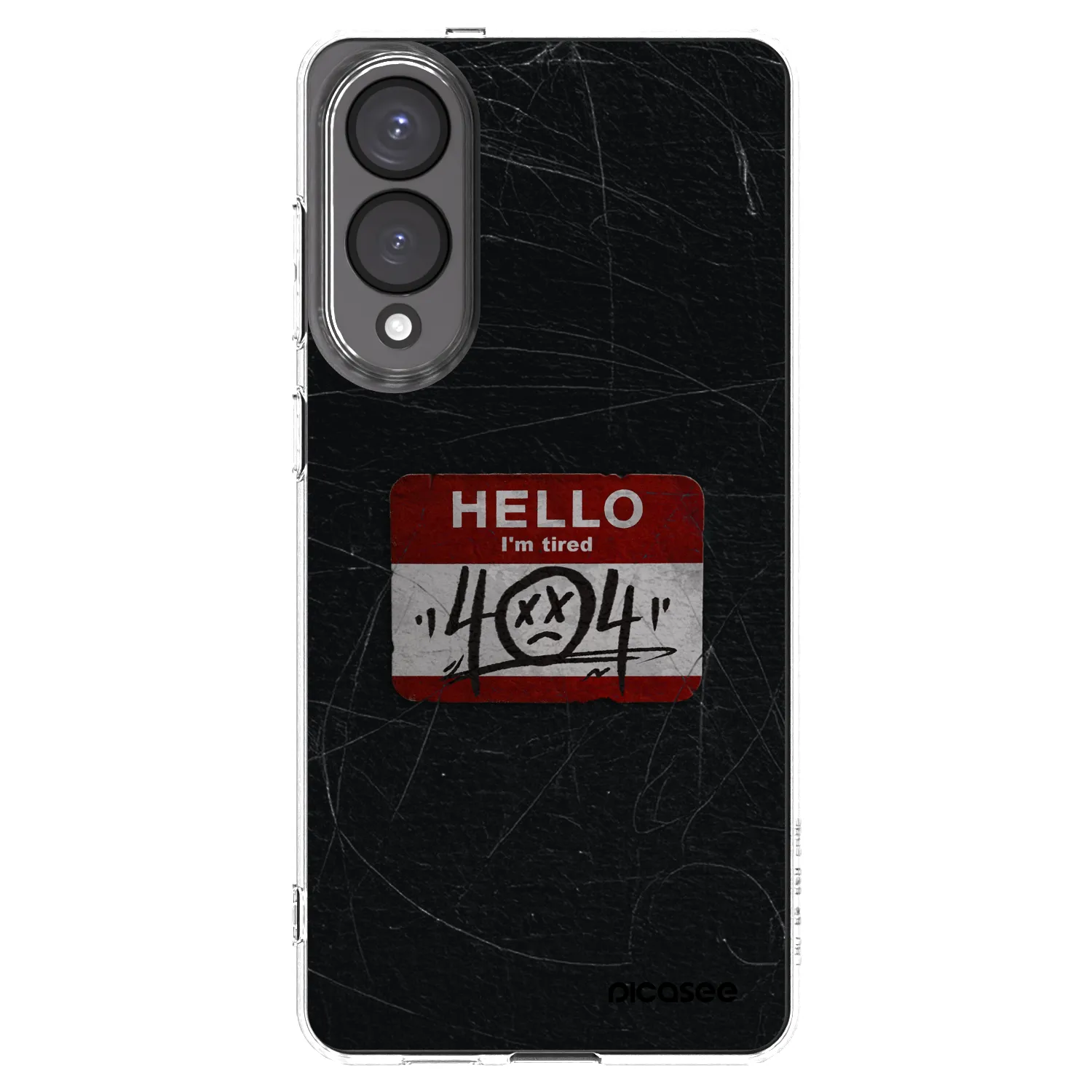 Picasee silikonowe przeźroczyste etui na Samsung Galaxy S25 Edge 5G - HELLO 404