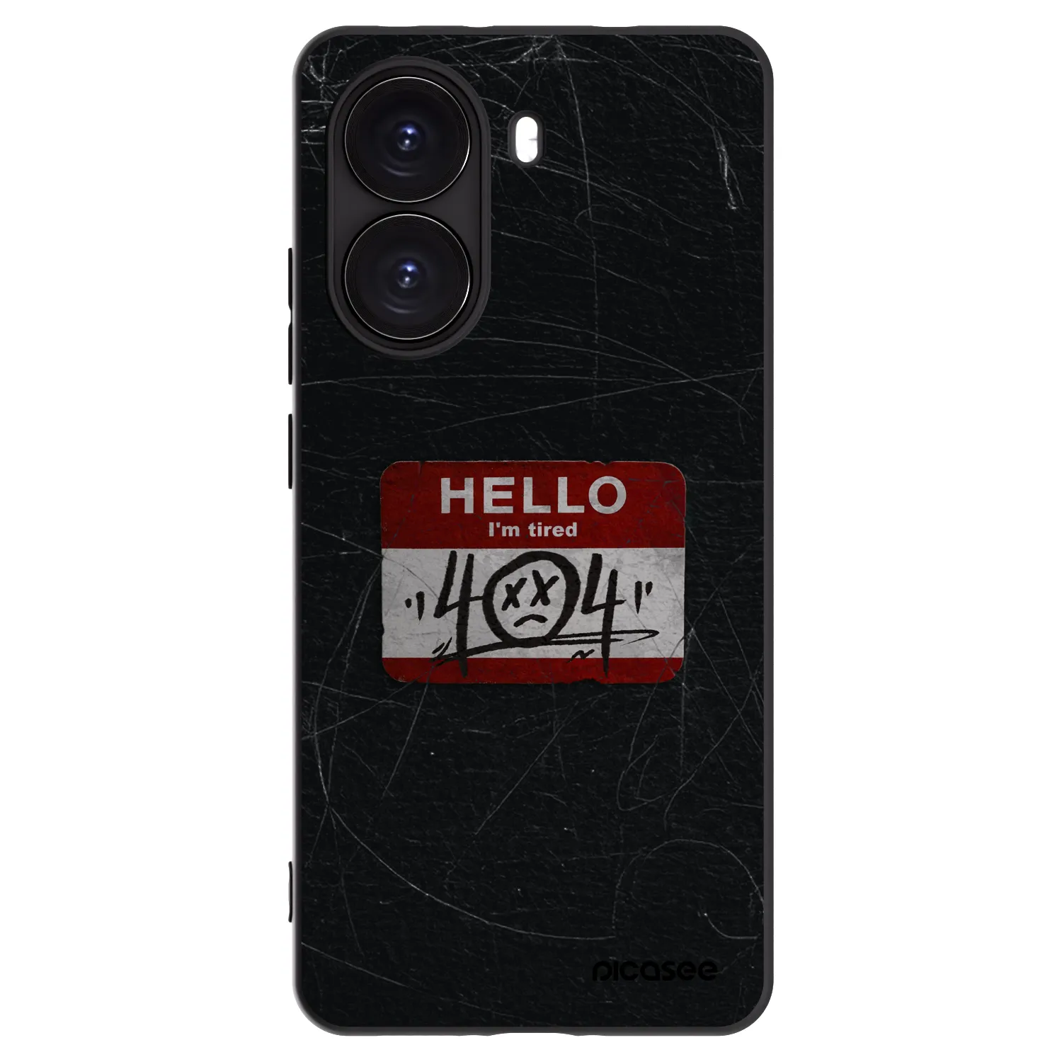 Picasee silikonowe czarne etui na Xiaomi Poco X7 Pro 5G - HELLO 404