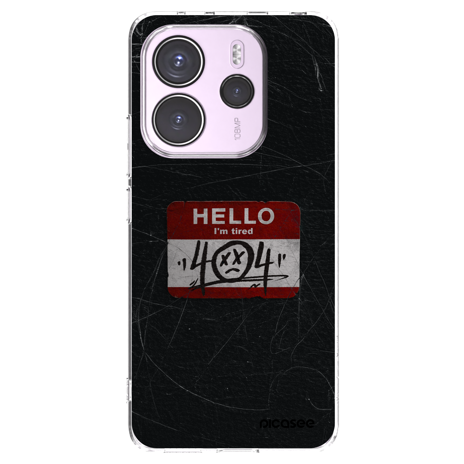 Picasee silikonowe przeźroczyste etui na Xiaomi Redmi Note 14 4G - HELLO 404