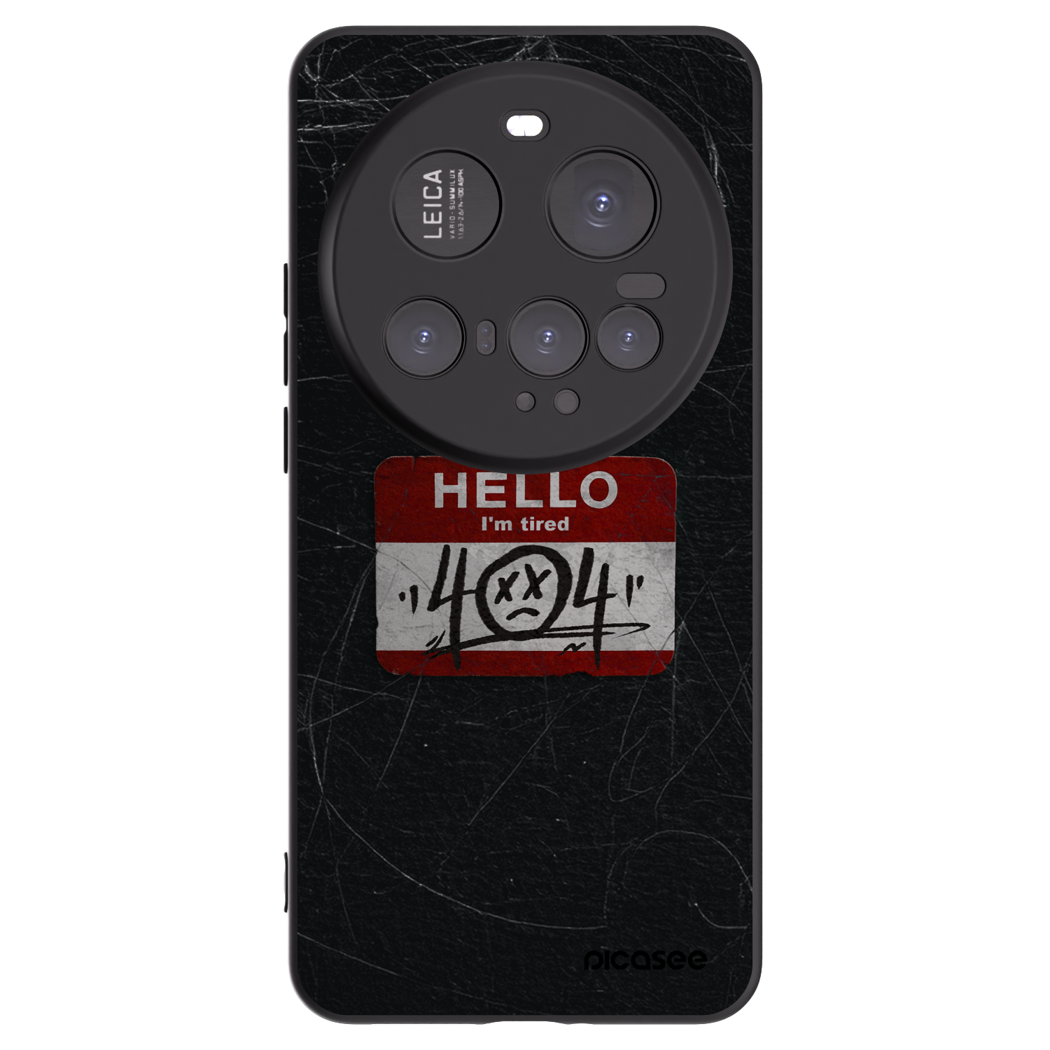 Picasee silikonowe czarne etui na Xiaomi 15 Ultra - HELLO 404