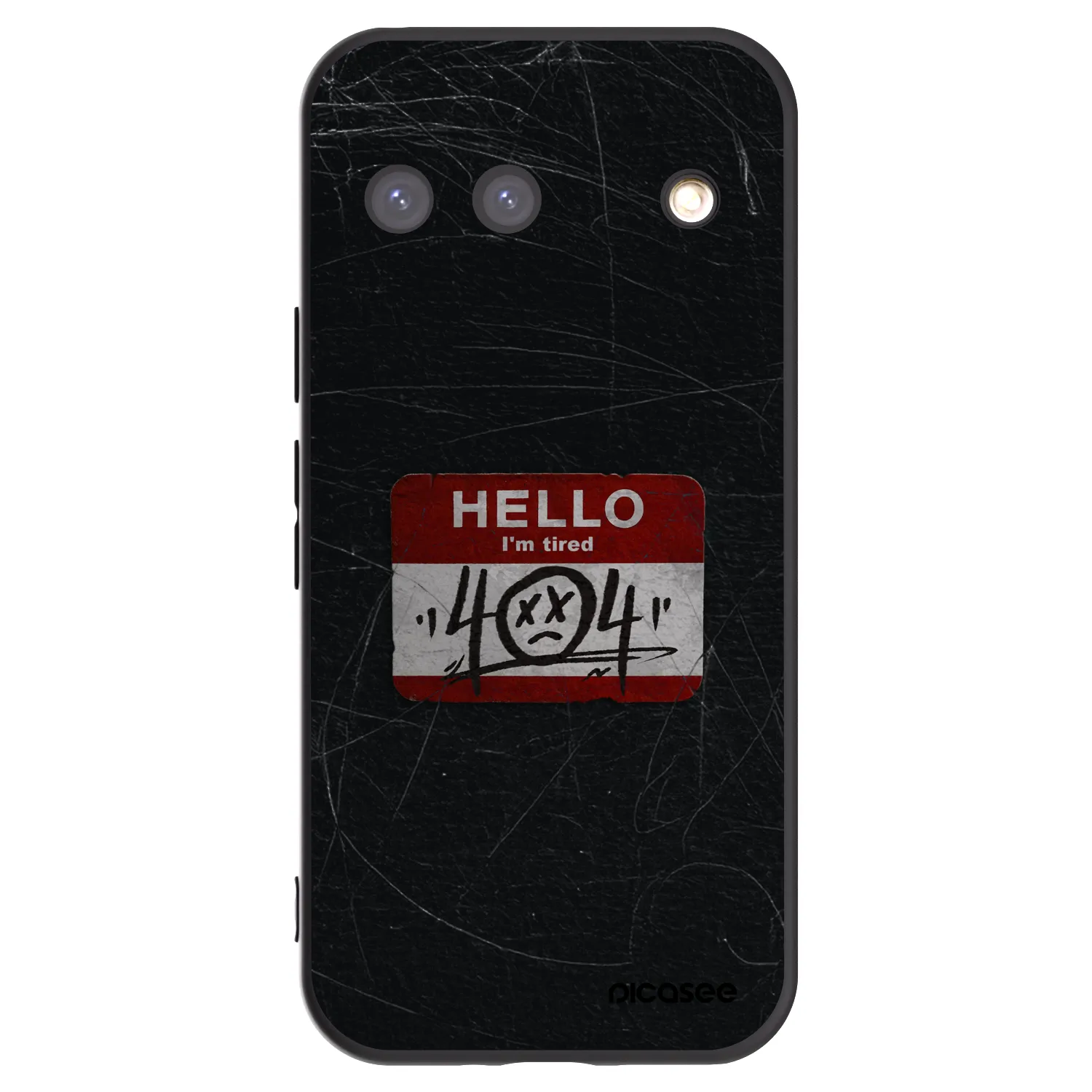 Picasee silikonowe czarne etui na Google Pixel 9 - HELLO 404