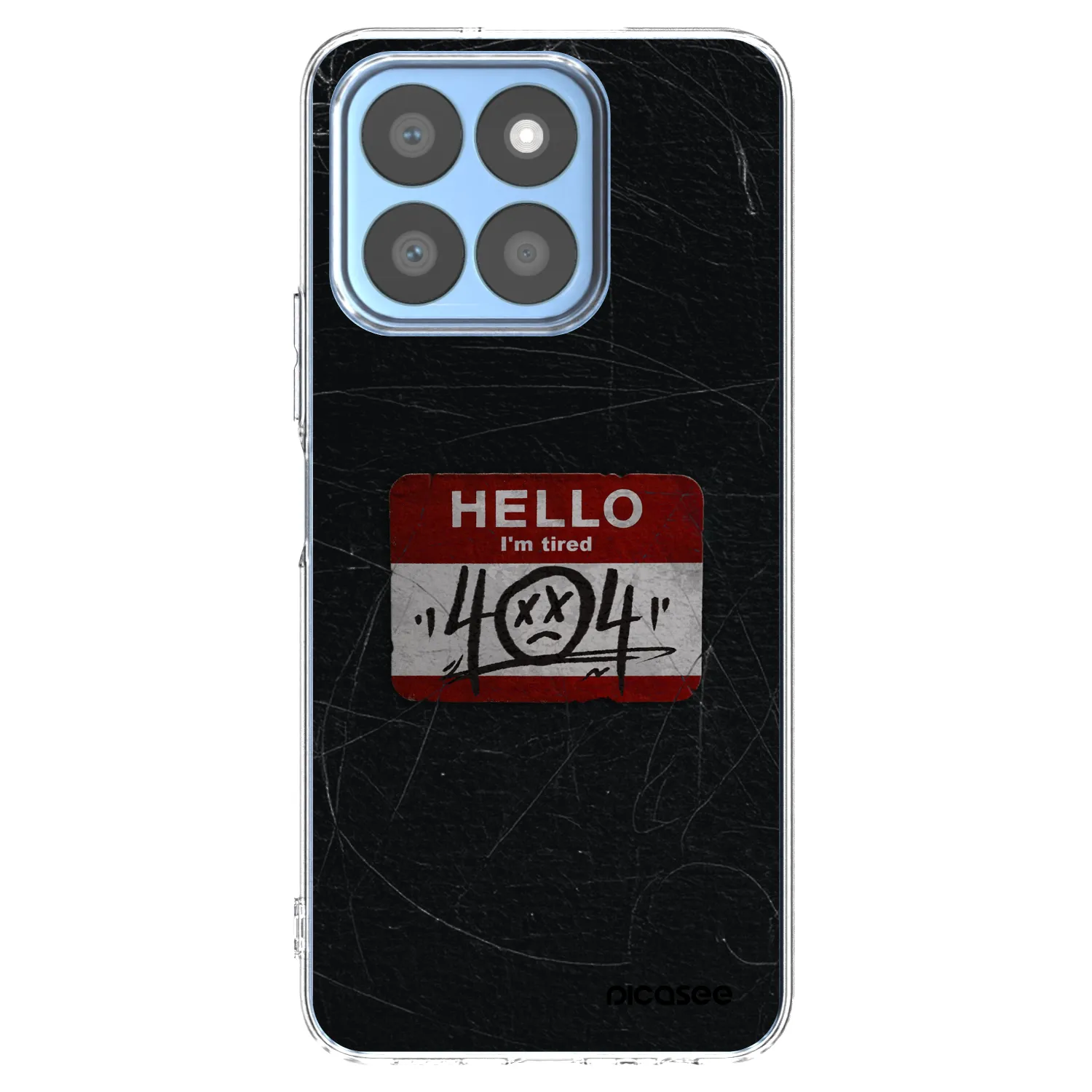 Picasee silikonowe przeźroczyste etui na Honor X8c - HELLO 404