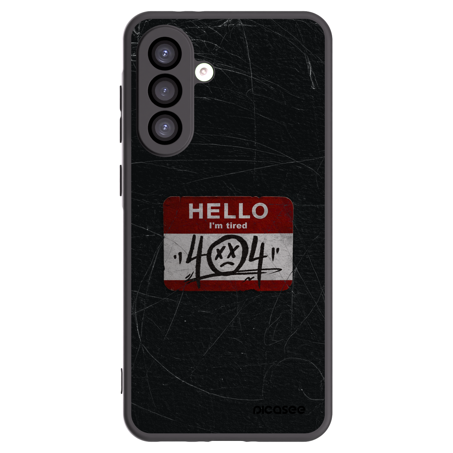 Picasee silikonowe czarne etui na Samsung Galaxy A26 5G A266B - HELLO 404