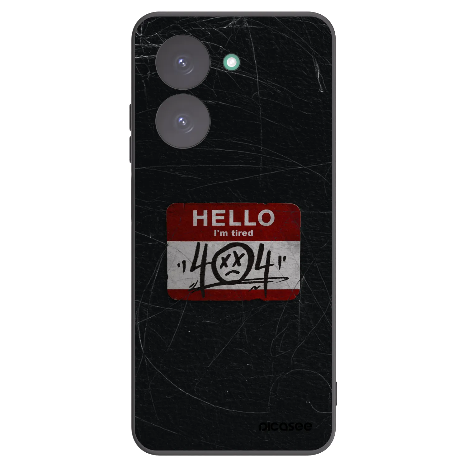 Picasee silikonowe czarne etui na Xiaomi Redmi A5 - HELLO 404
