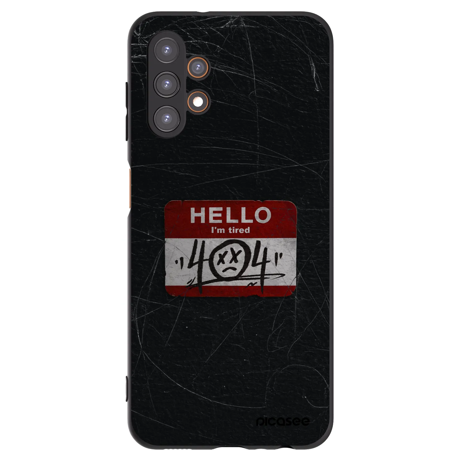 Picasee silikonowe czarne etui na Samsung Galaxy A13 5G - HELLO 404