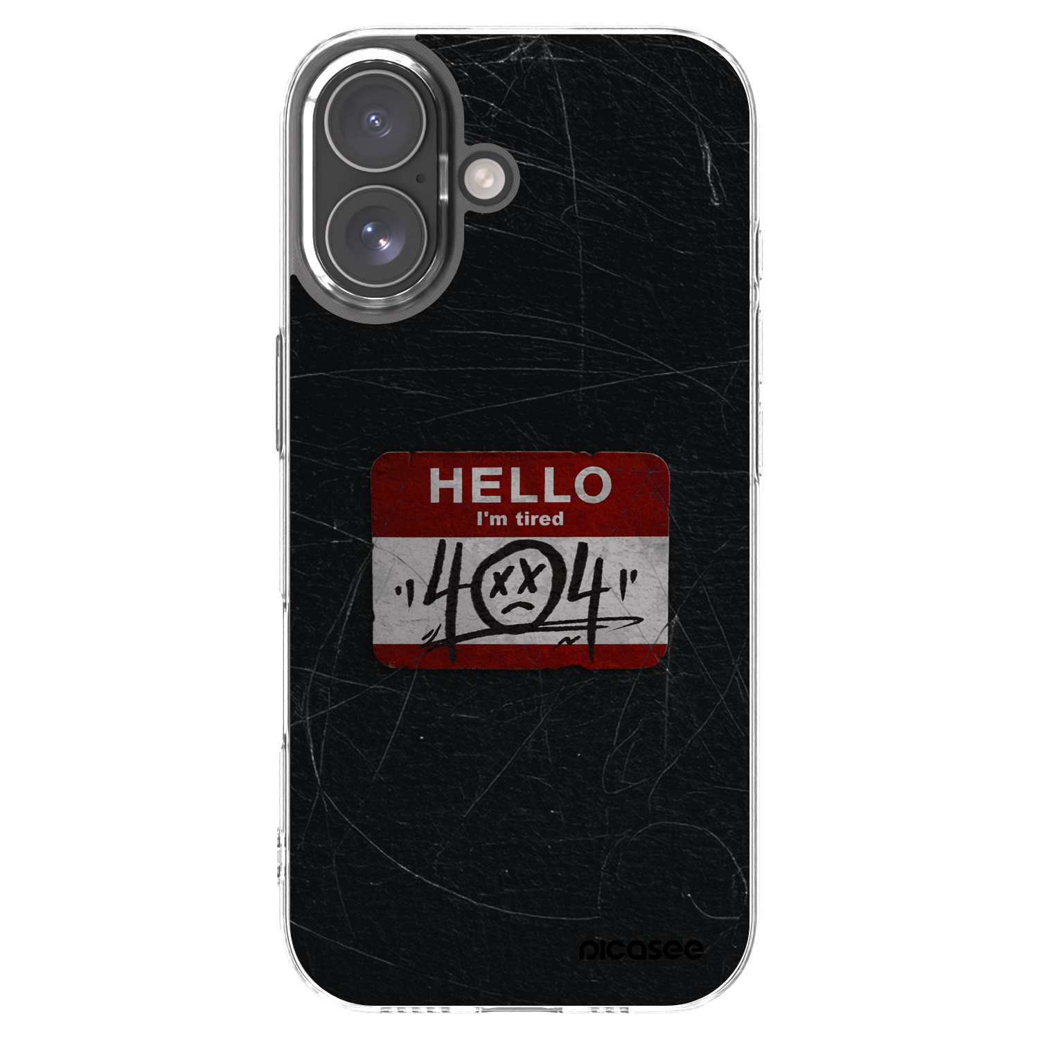 Picasee silikonowe przeźroczyste etui na Apple iPhone 17 - HELLO 404