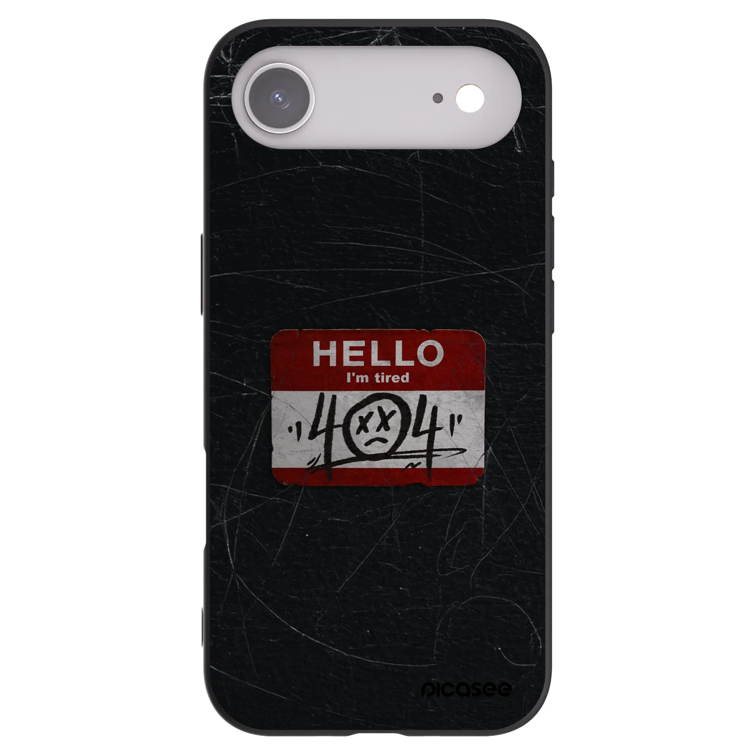 Picasee silikonowe czarne etui na Apple iPhone Air - HELLO 404