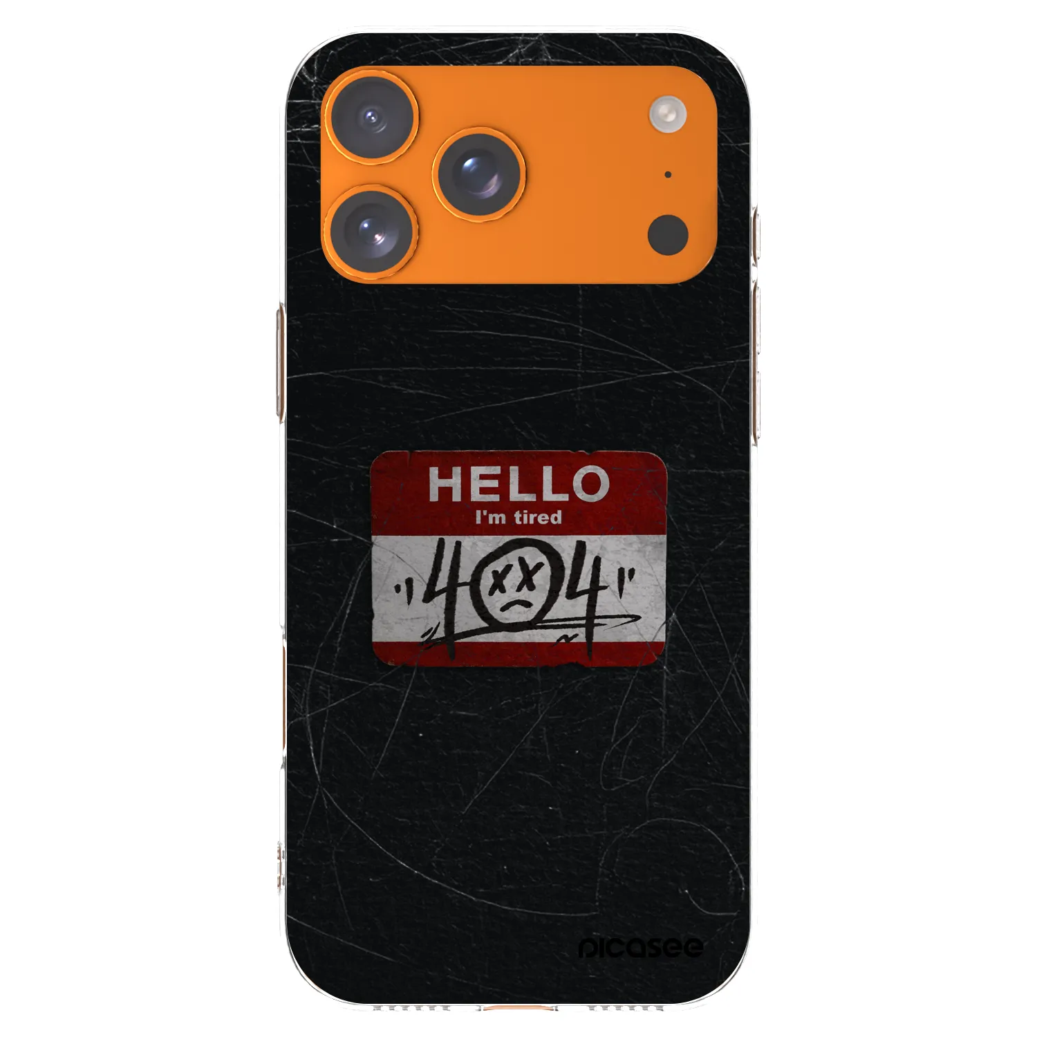 Picasee silikonowe przeźroczyste etui na Apple iPhone 17 Pro Max - HELLO 404