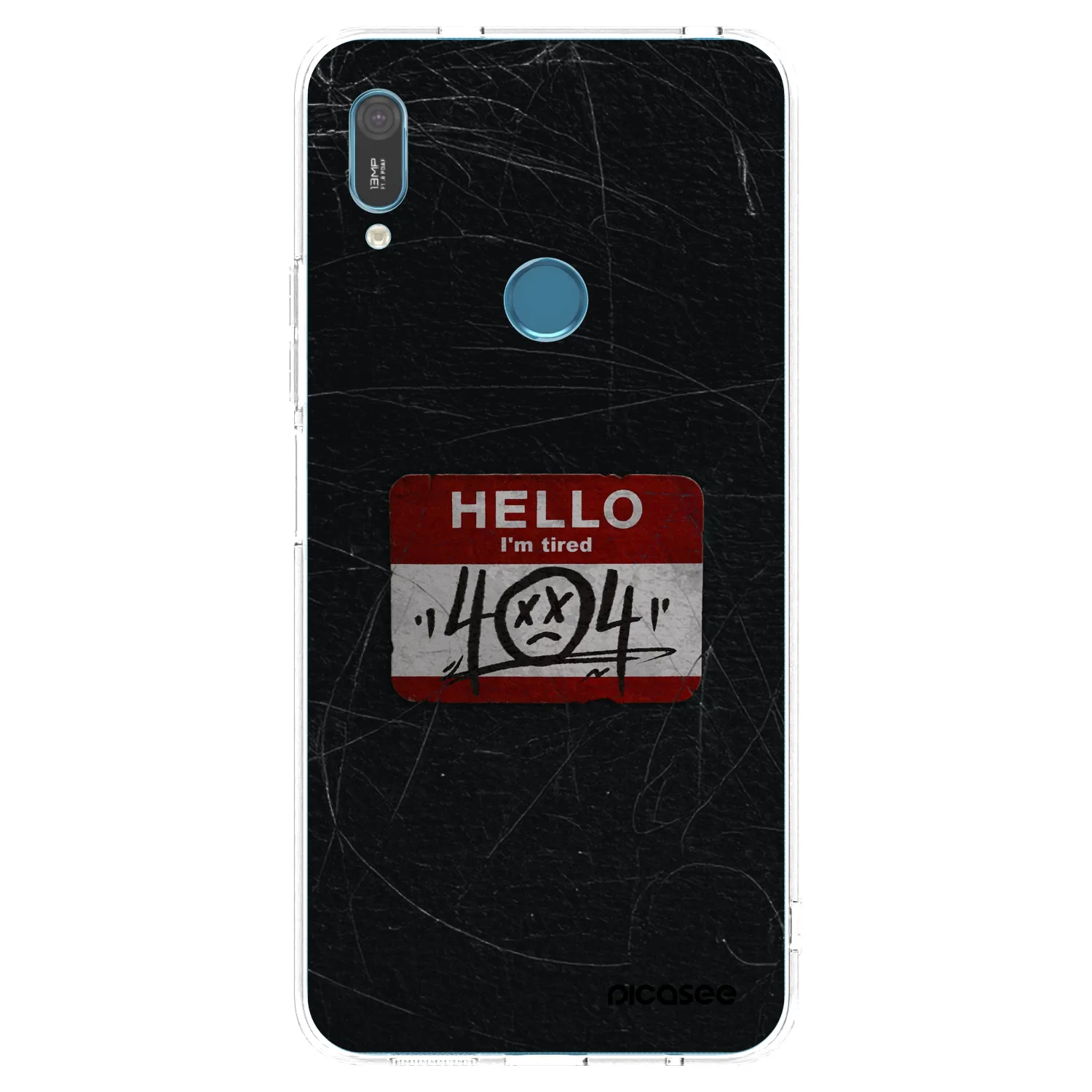 Picasee silikonowe przeźroczyste etui na Huawei Y6 2019 - HELLO 404