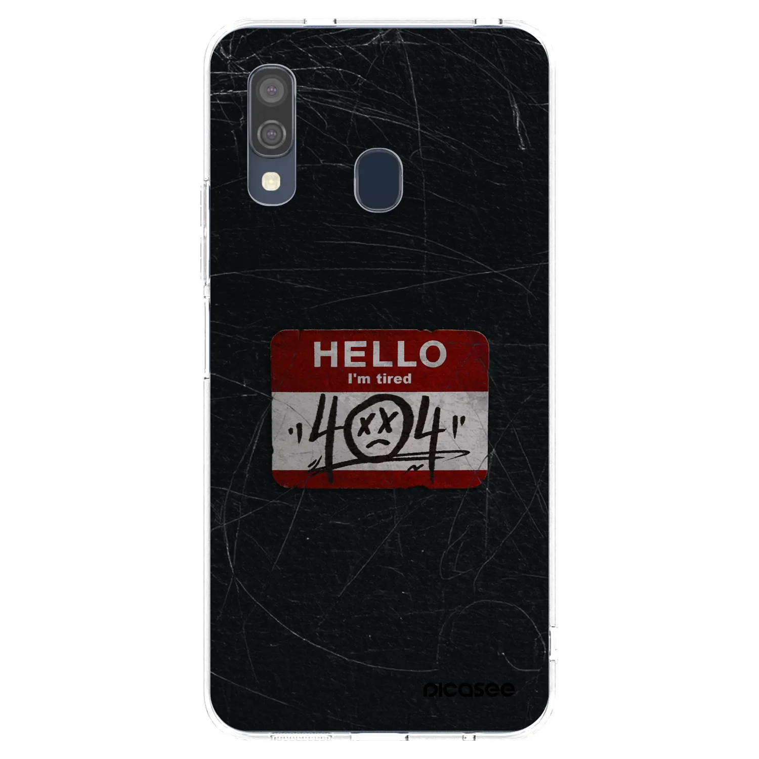 Picasee silikonowe przeźroczyste etui na Samsung Galaxy A40 A405F - HELLO 404