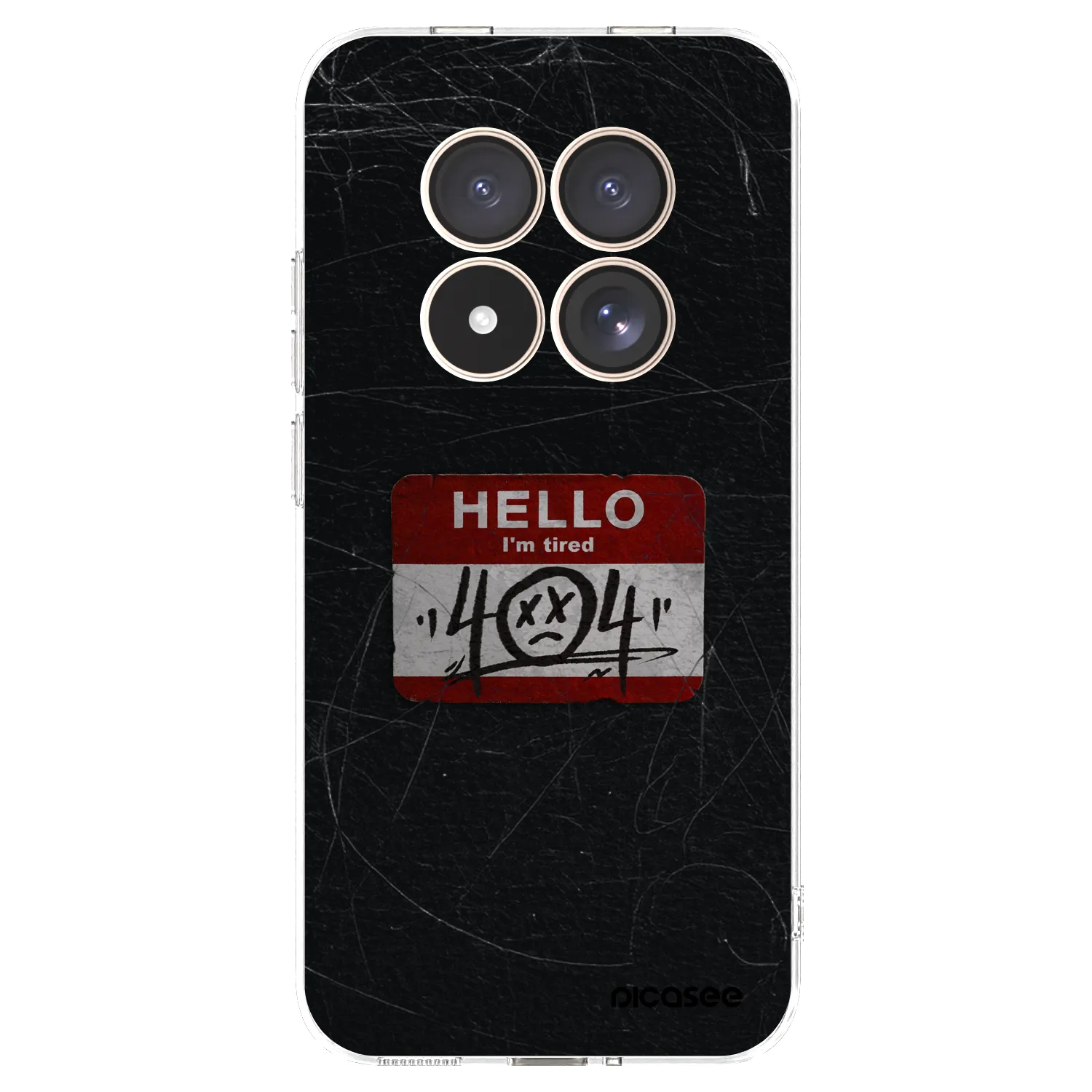 Picasee silikonowe przeźroczyste etui na Xiaomi Redmi Note 15 Pro 4G - HELLO 404