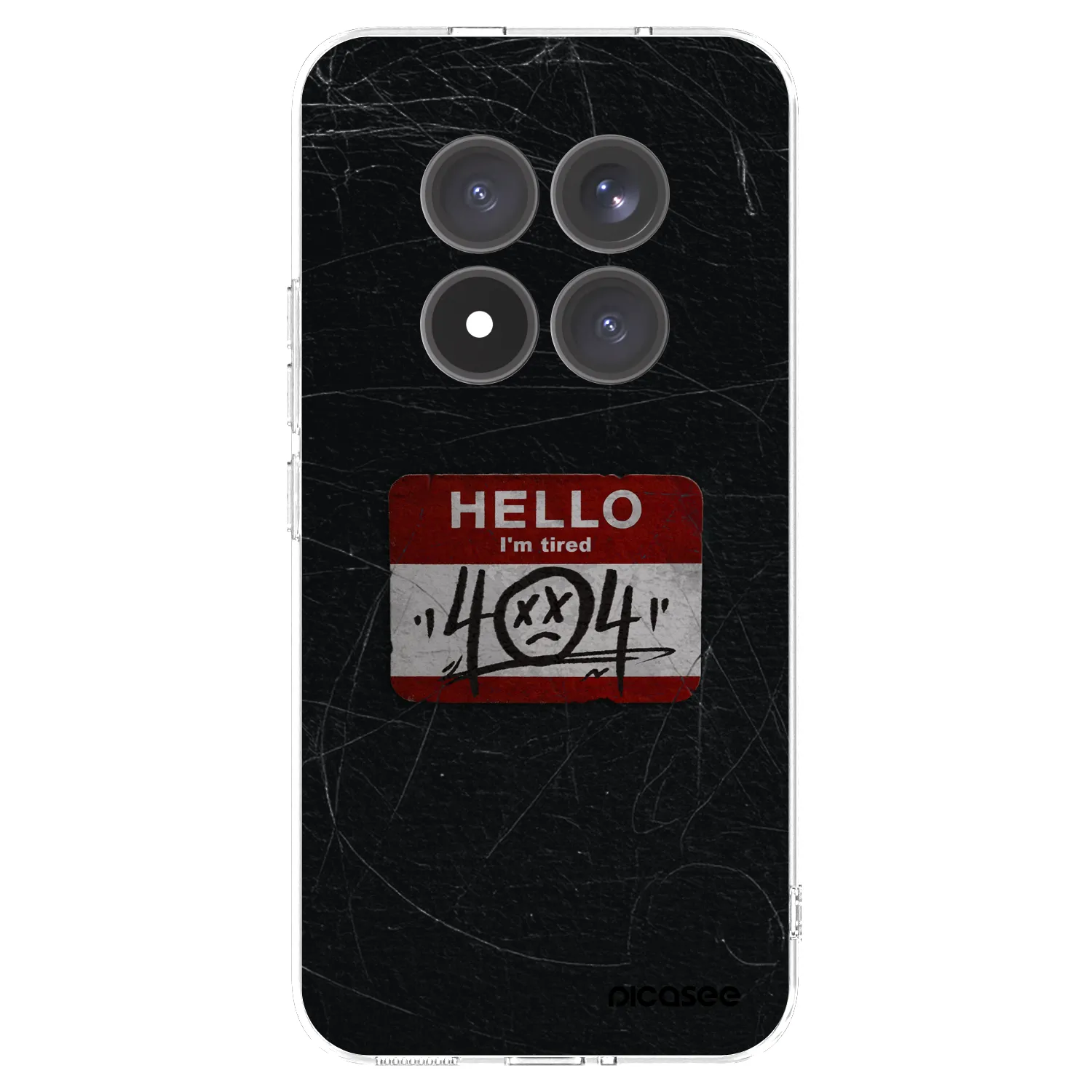 Picasee silikonowe przeźroczyste etui na Xiaomi Redmi Note 15 Pro+ - HELLO 404