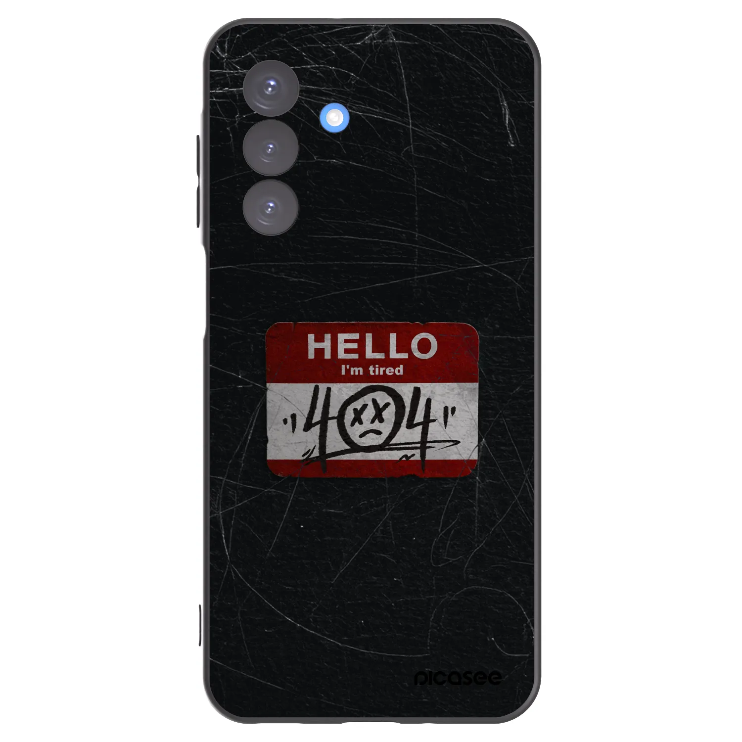 Picasee silikonowe czarne etui na Samsung Galaxy A17 5G - HELLO 404