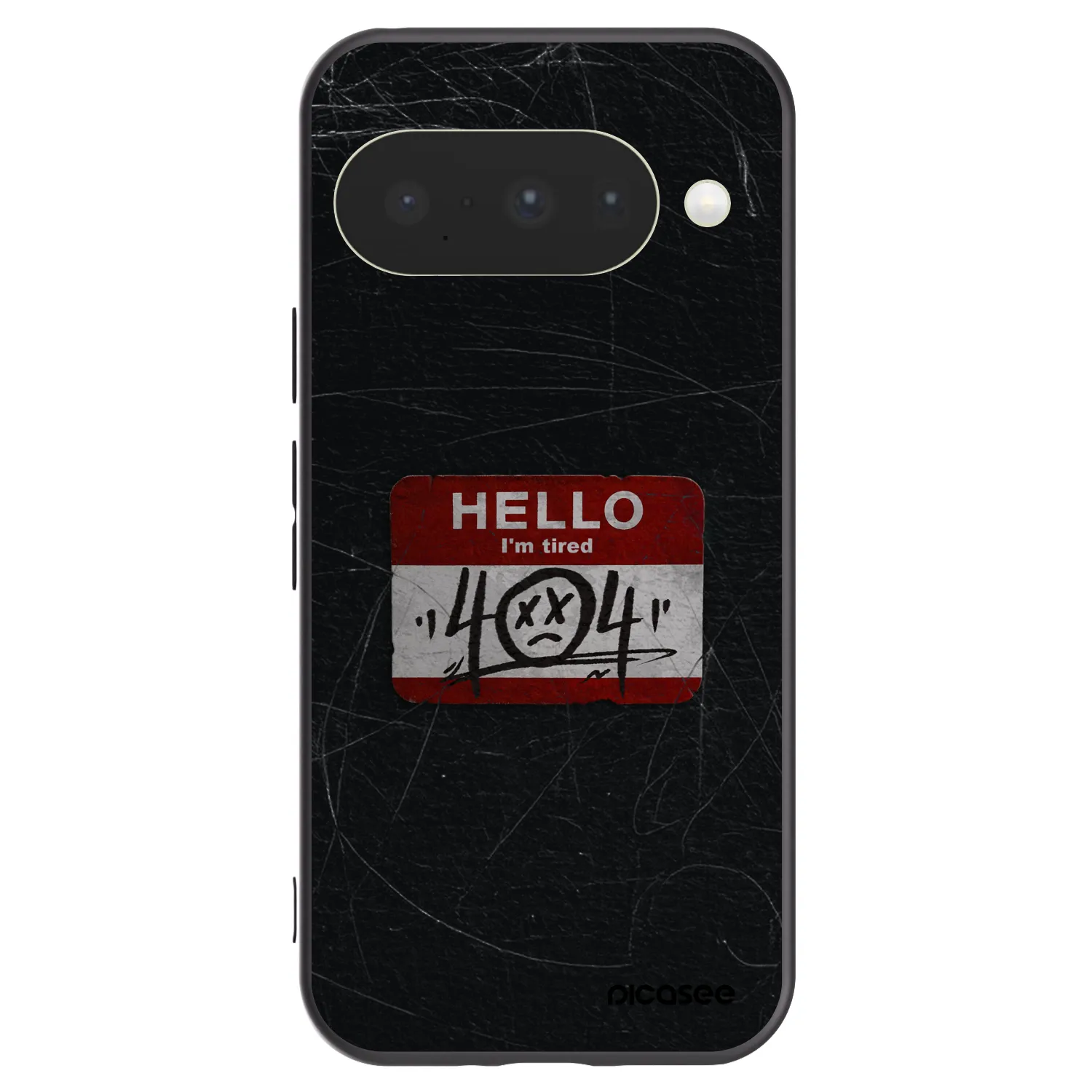 Picasee silikonowe czarne etui na Google Pixel 10 - HELLO 404