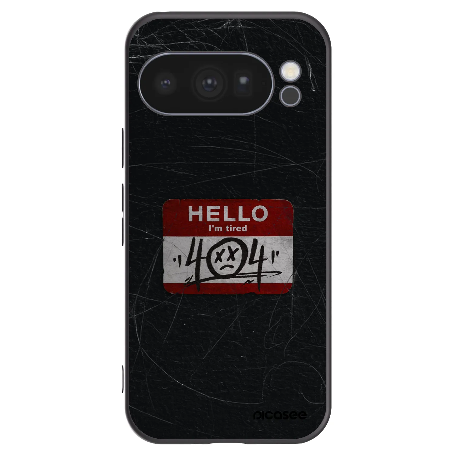 Picasee silikonowe czarne etui na Google Pixel 10 Pro - HELLO 404