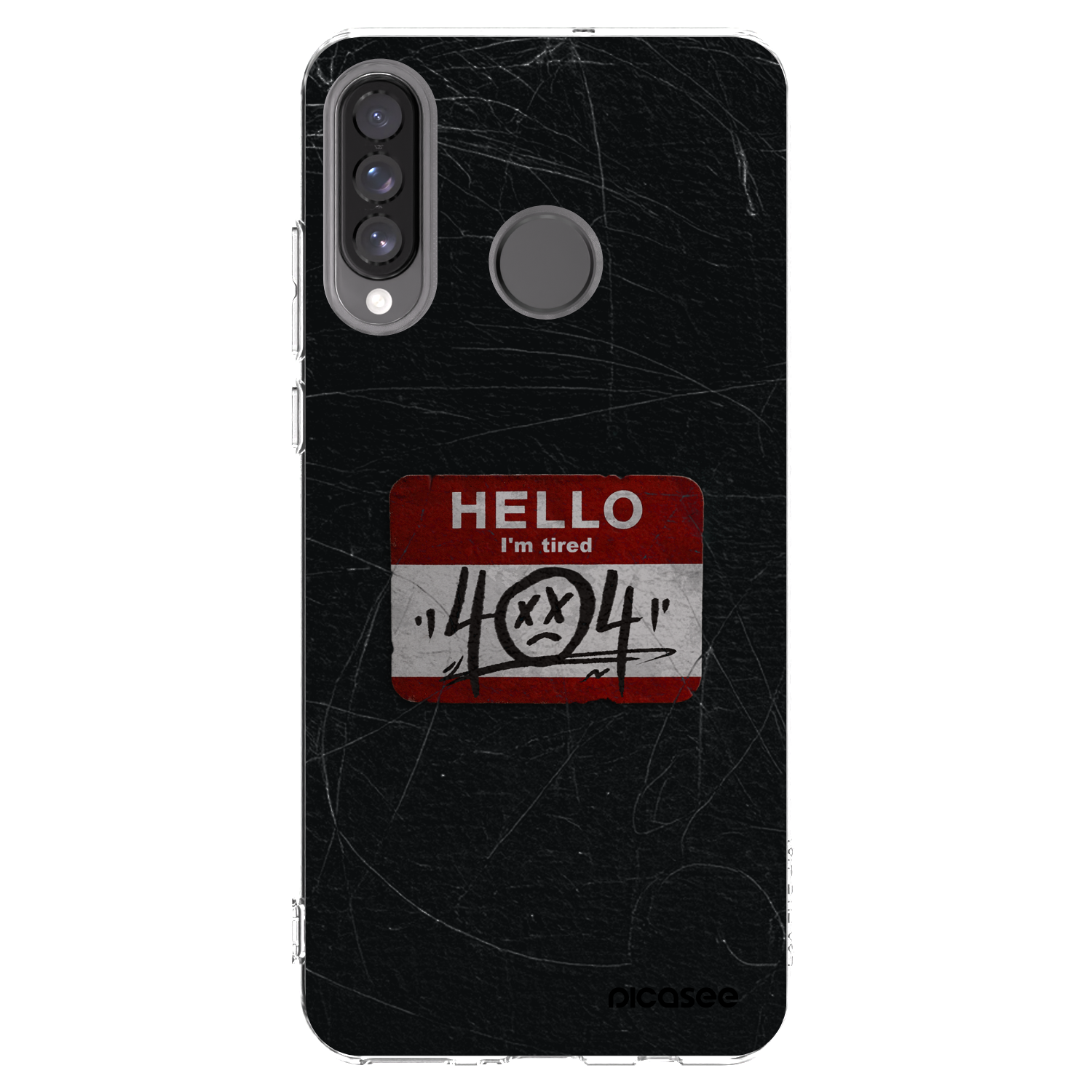 Picasee silikonowe przeźroczyste etui na Huawei P30 Lite - HELLO 404