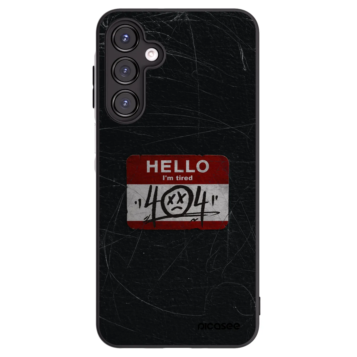 Picasee silikonowe czarne etui na Samsung Galaxy A16 4G - HELLO 404