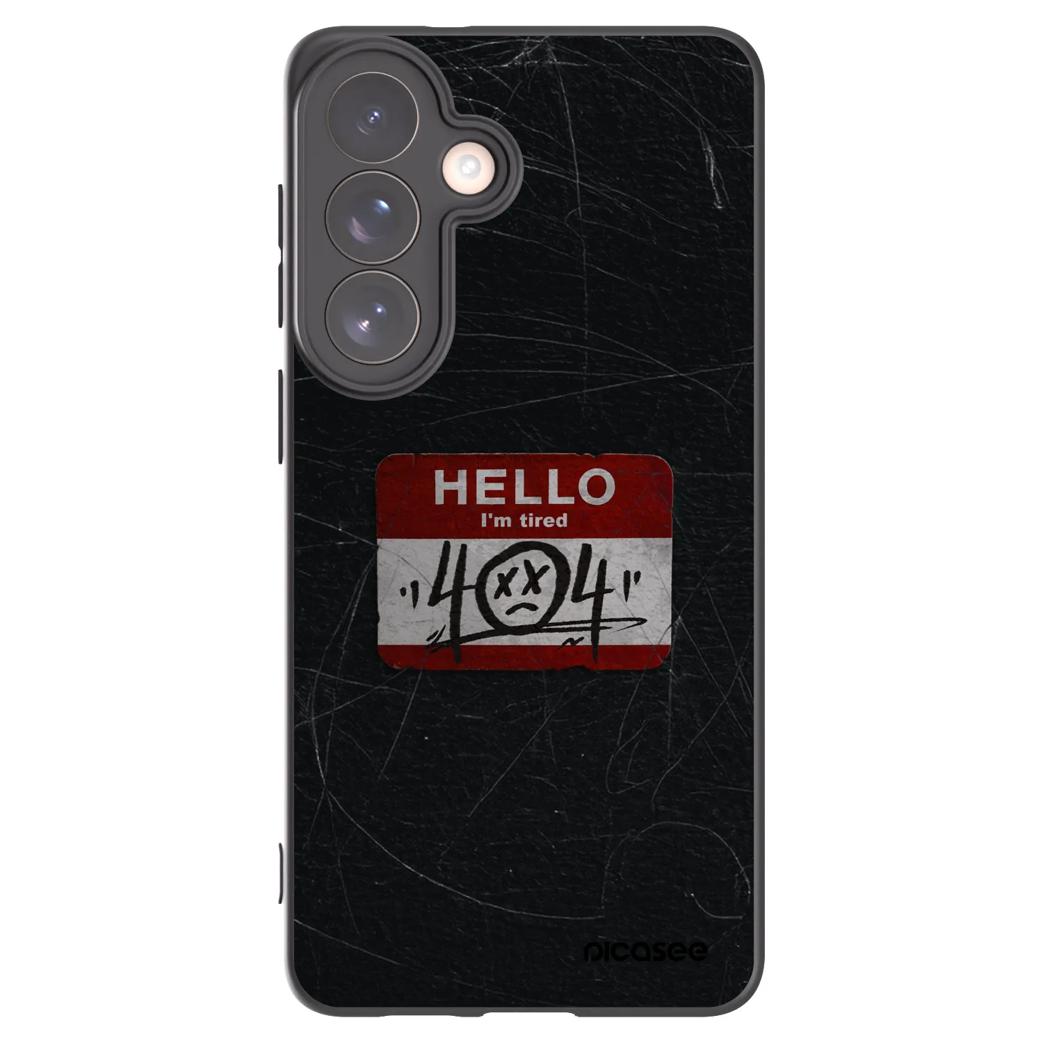 Picasee silikonowe czarne etui na Samsung Galaxy S26+ - HELLO 404