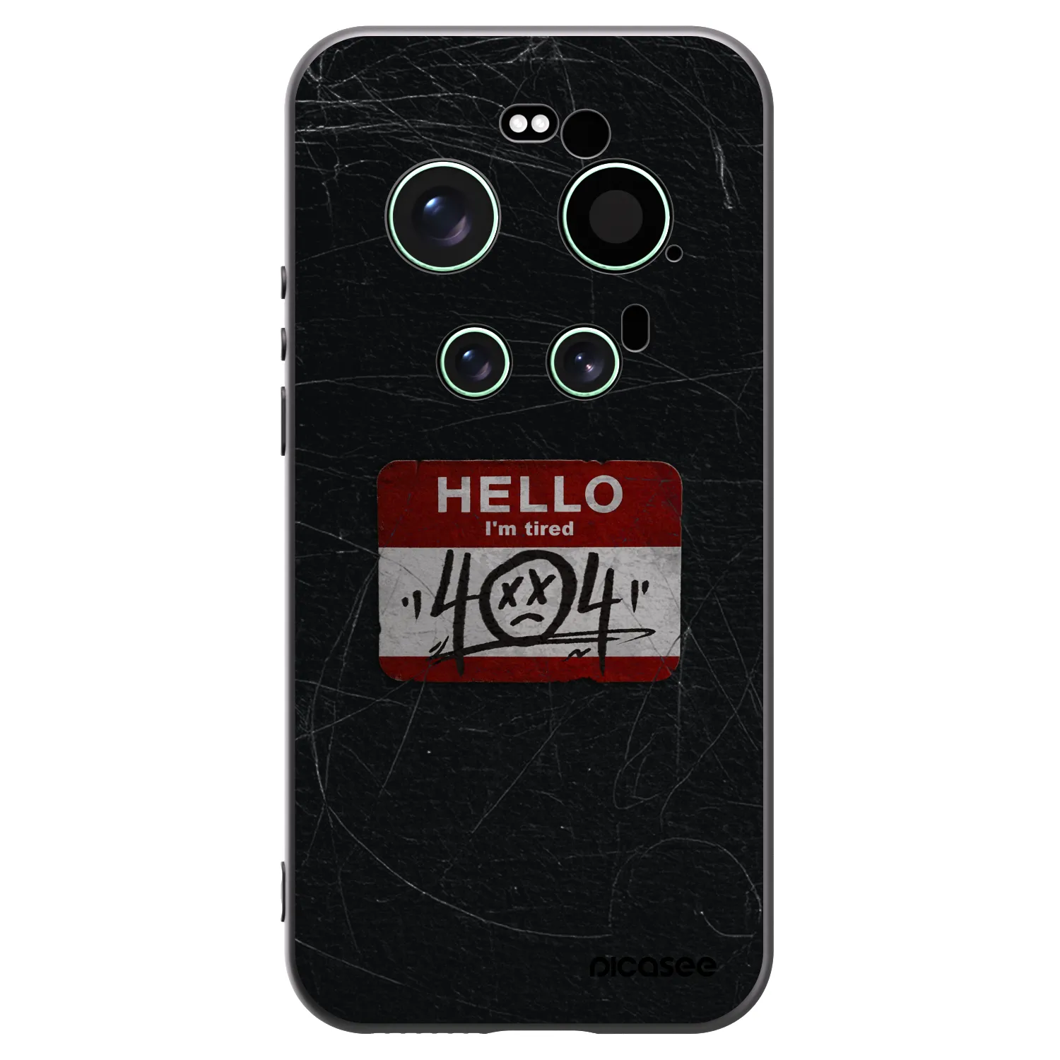 Picasee silikonowe czarne etui na Xiaomi 17 Ultra - HELLO 404