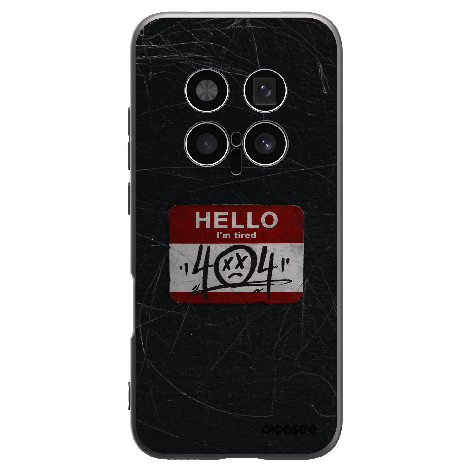 Picasee silikonowe czarne etui na Honor Magic8 Pro 5G - HELLO 404