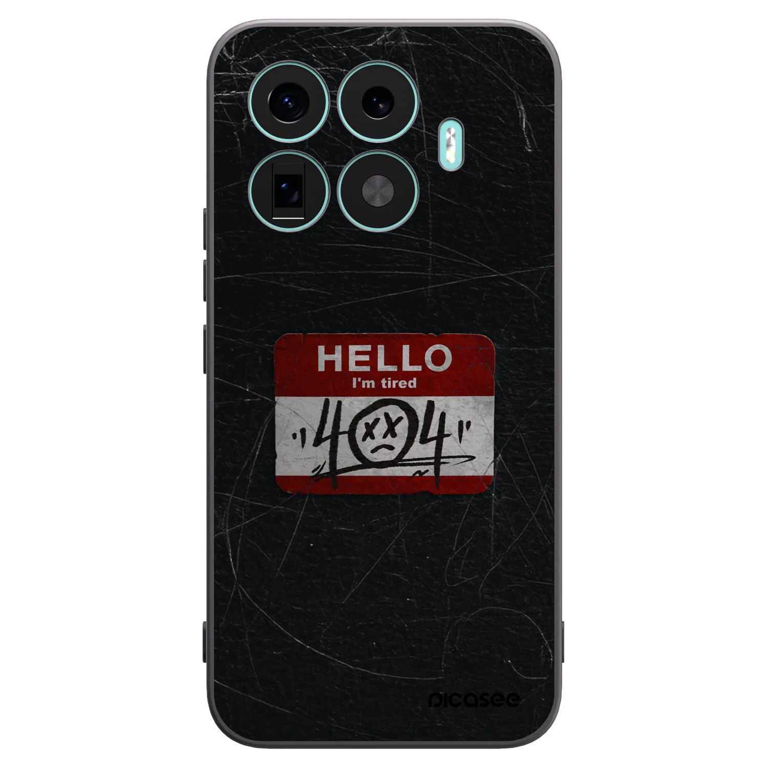 Picasee silikonowe czarne etui na Xiaomi 17T Pro - HELLO 404