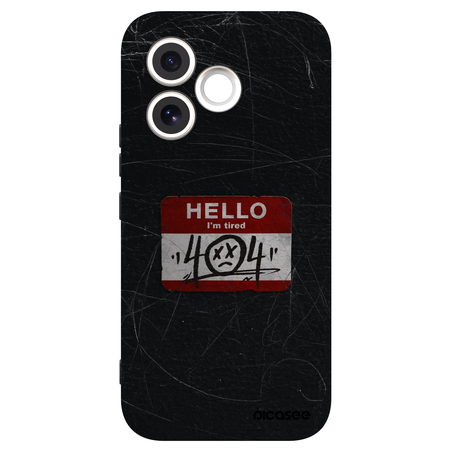 Picasee silikonowe czarne etui na Honor 600 Lite - HELLO 404