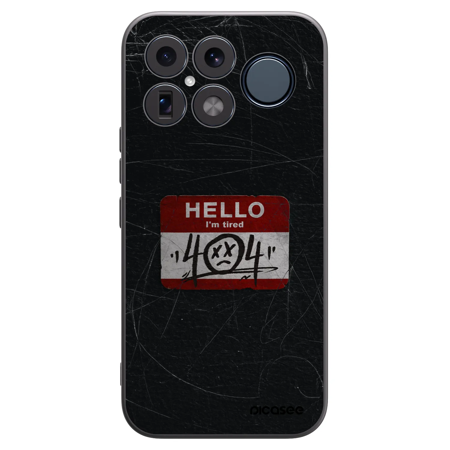 Picasee silikonowe czarne etui na Xiaomi Poco F8 Ultra - HELLO 404