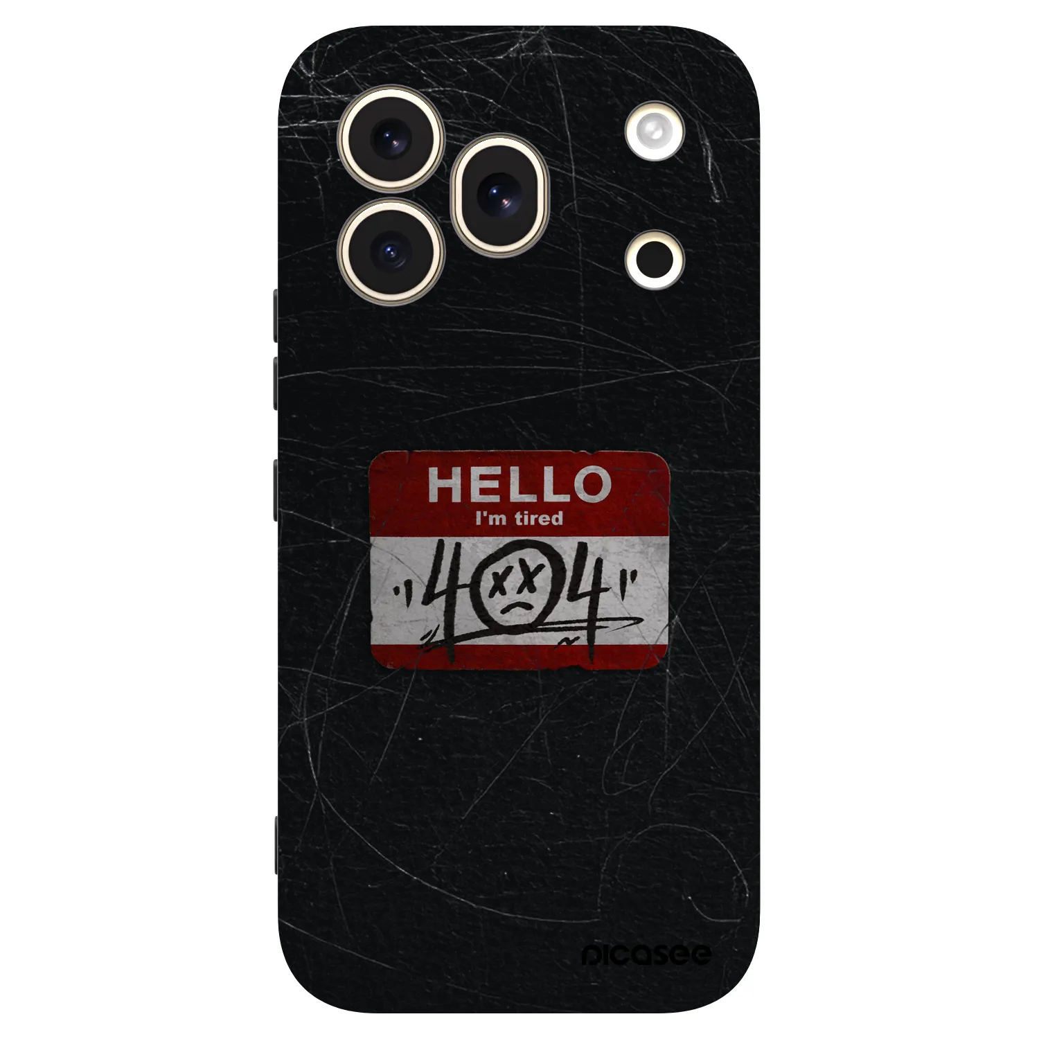 Picasee silikonowe czarne etui na Honor 600 Pro - HELLO 404