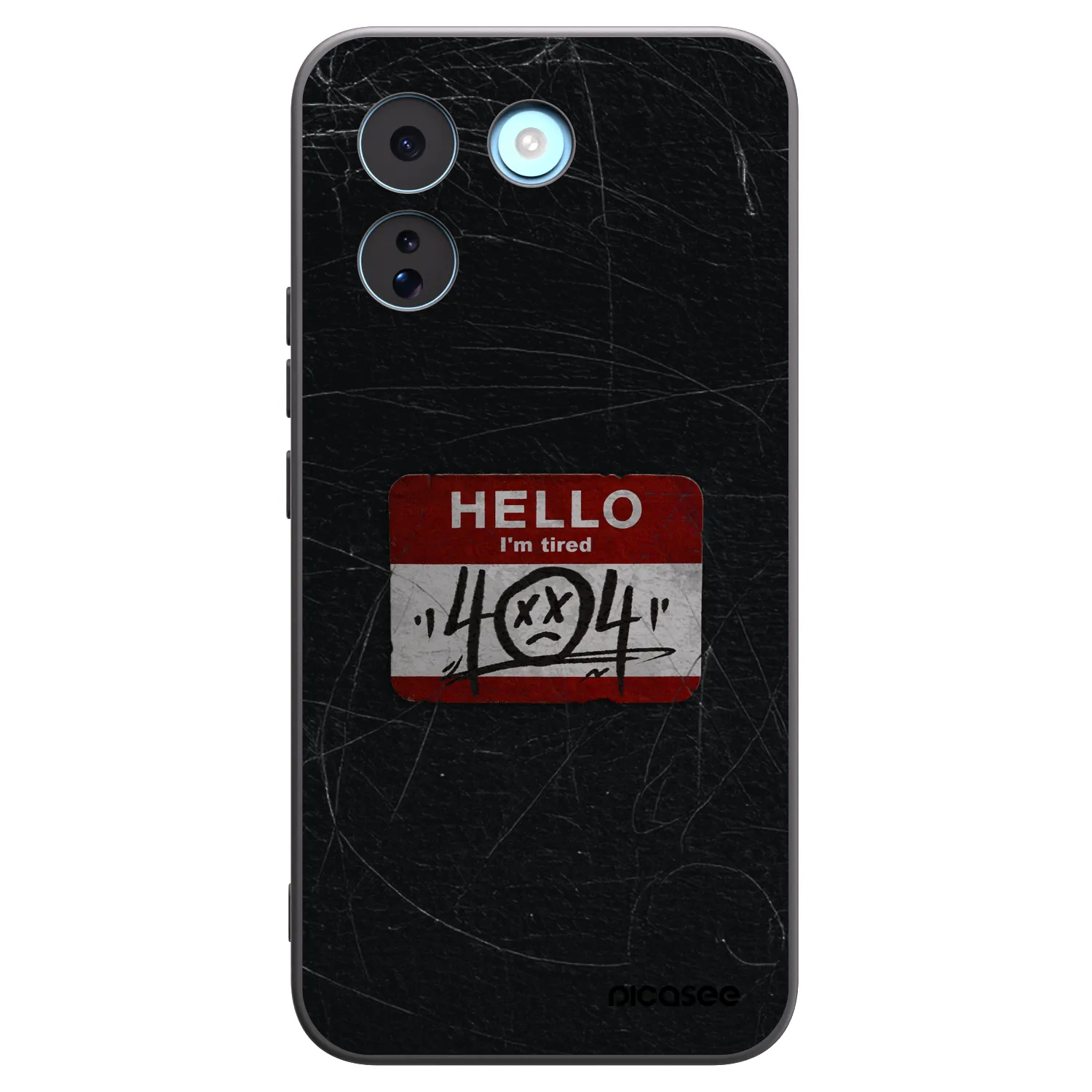 Picasee silikonowe czarne etui na Xiaomi Redmi Note 17 Pro MAX 5G - HELLO 404