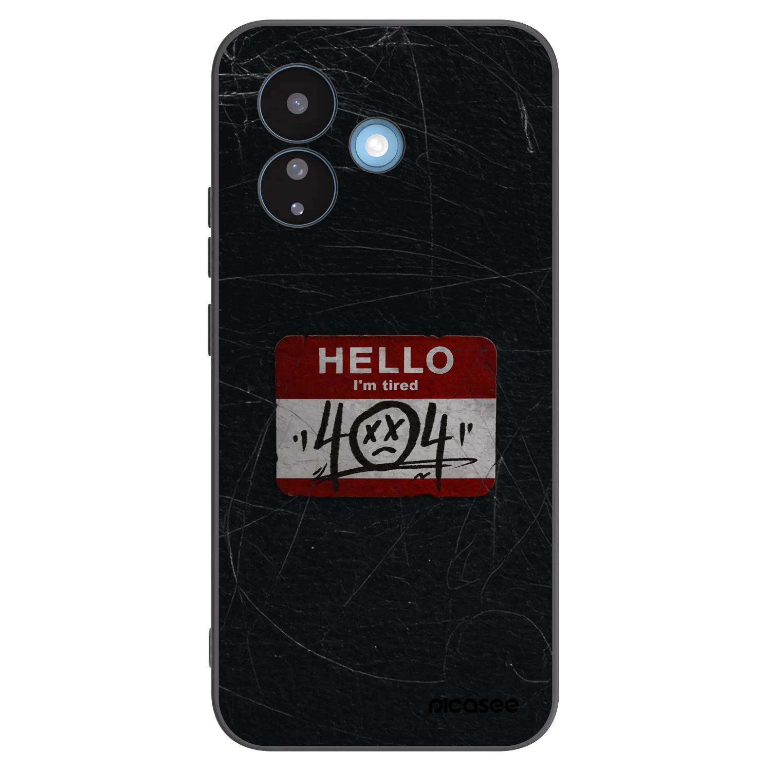 Picasee silikonowe czarne etui na Xiaomi Redmi Note 17 Pro 5G - HELLO 404